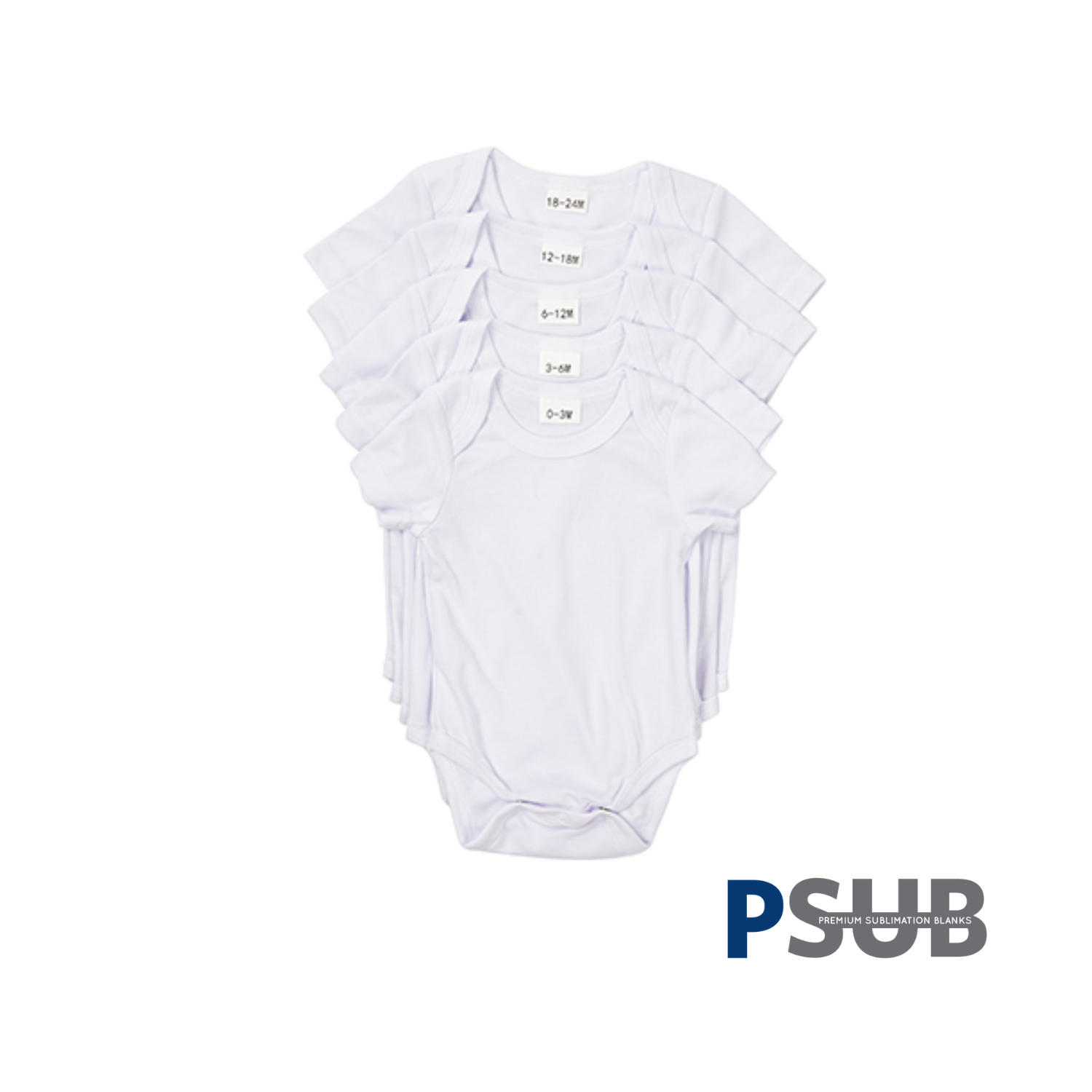 Body para Bebés | Manga corta | Blanco