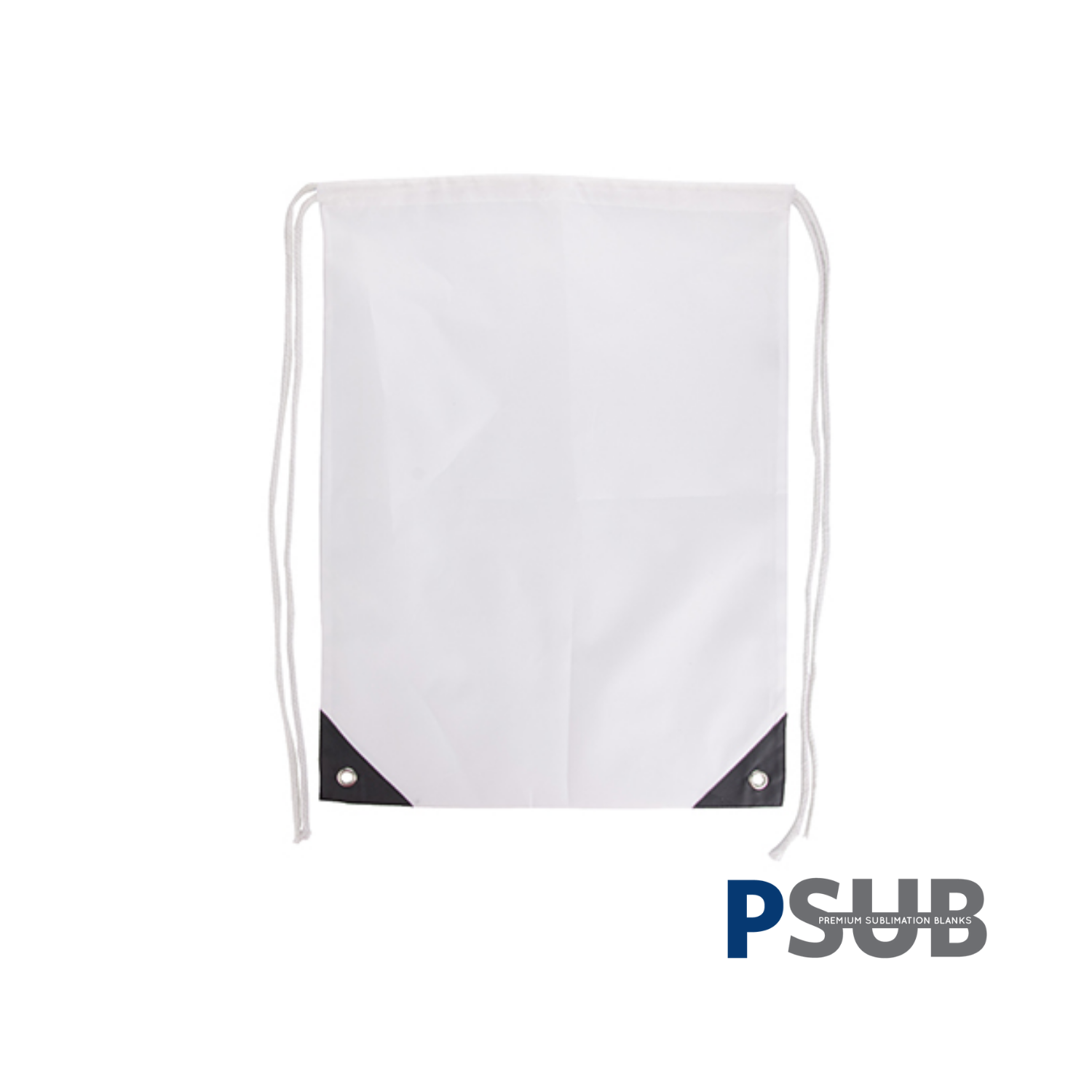 Bolso de Gimnasio de Nylon | Blanco | 33 x 44 cm