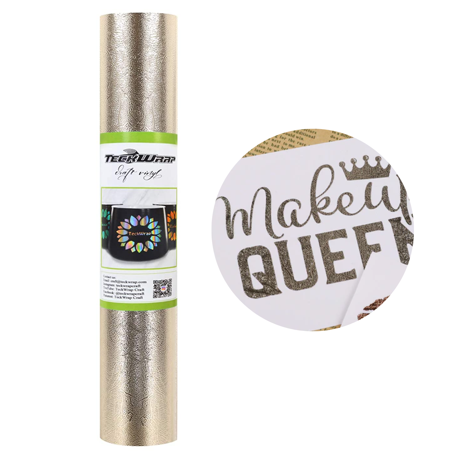 Texture Champagne | Ancho 12"| Vinil Adhesivo Permanente