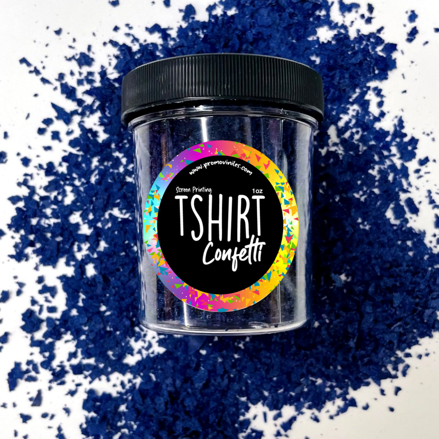 Screen Print Confetti | Navy