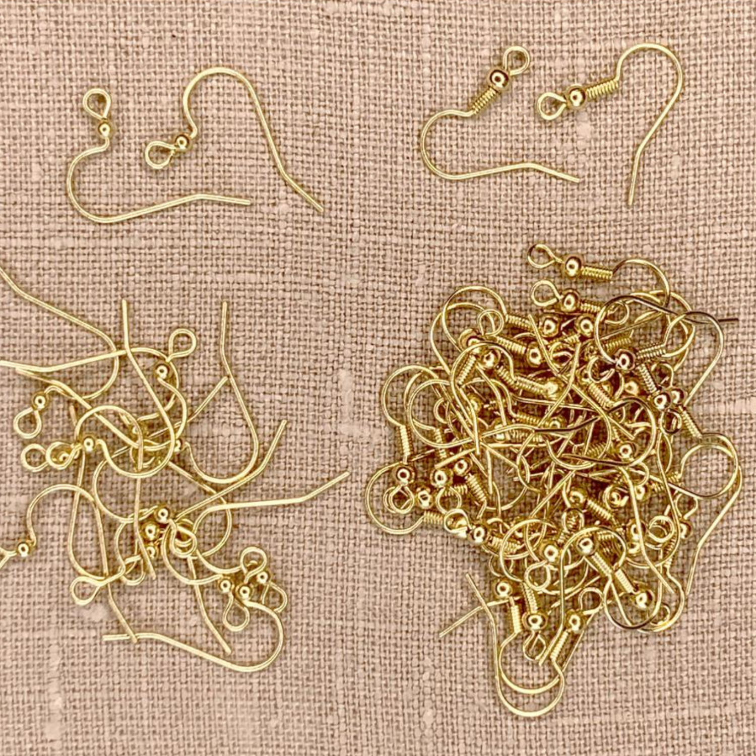 Earwire Fish Hook | 56 piezas | Dorados