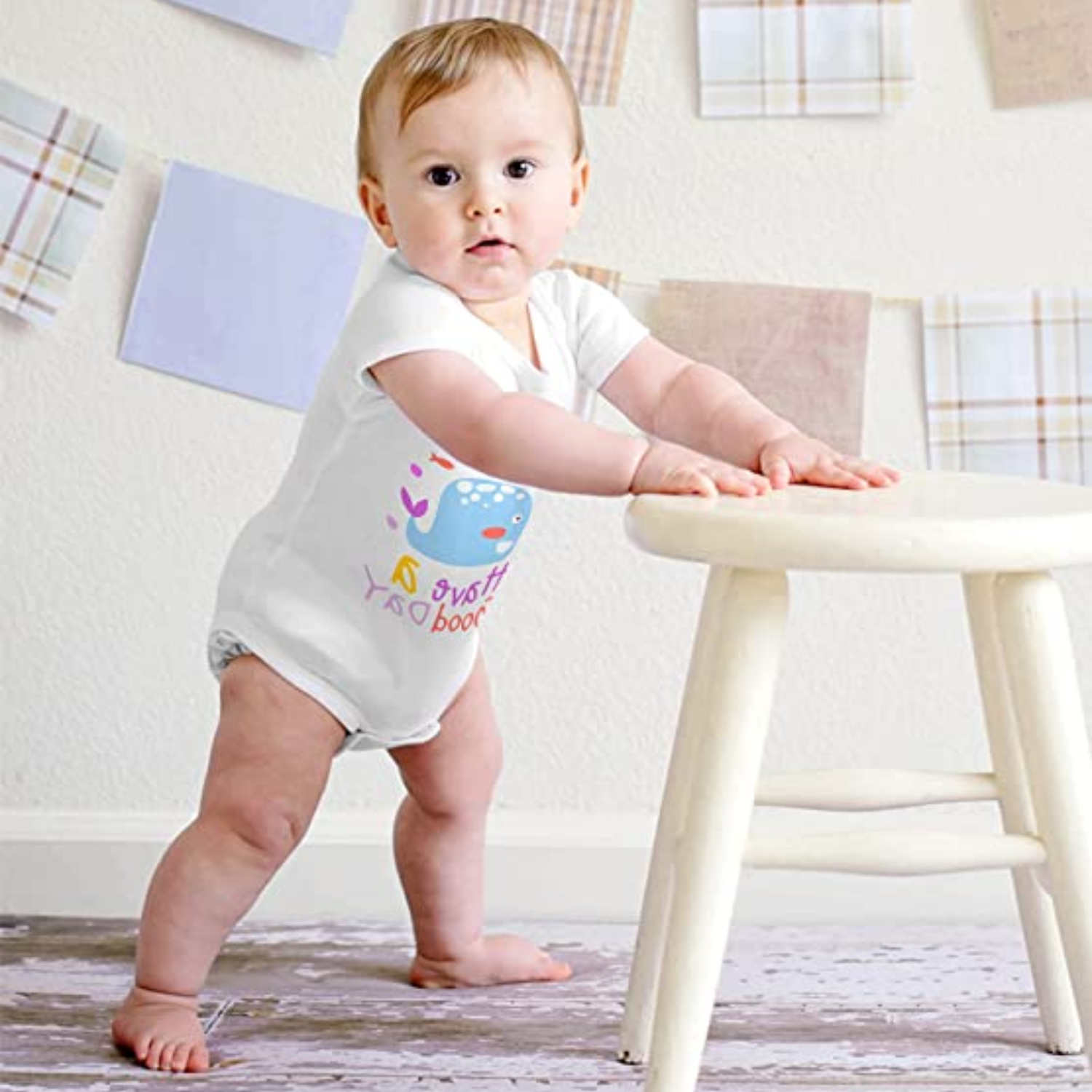 Body para Bebés | Manga corta | Blanco