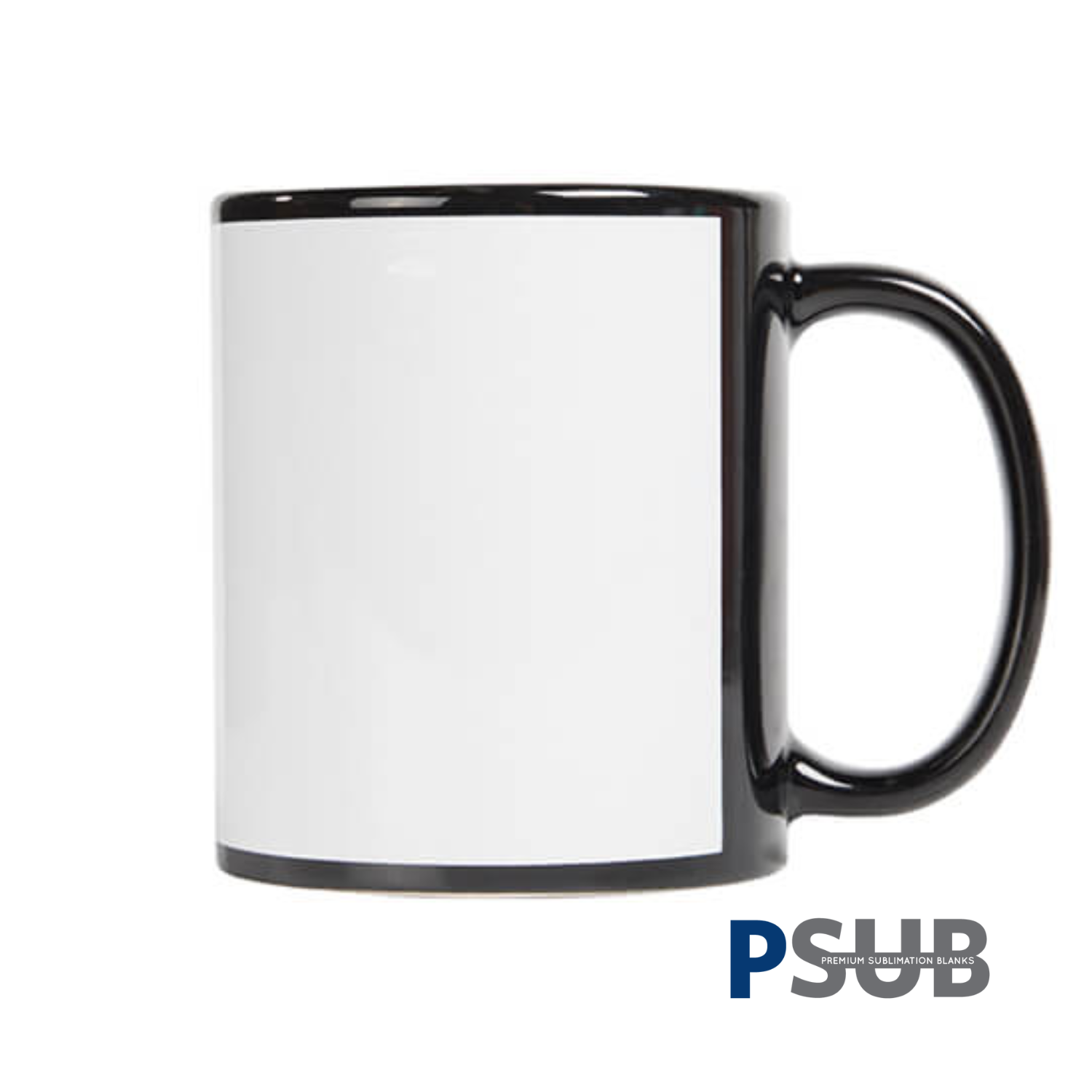 Taza de Cerámica con Ventana "Grande" | Negra | 11oz