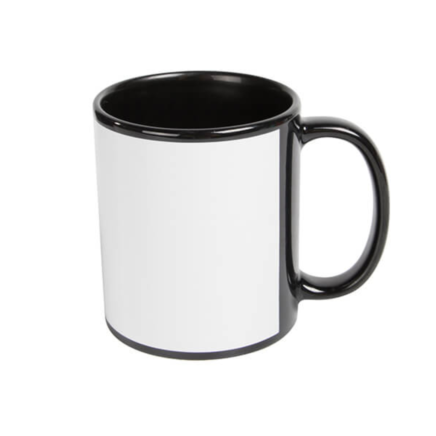 Taza de Cerámica con Ventana "Grande" | Negra | 11oz