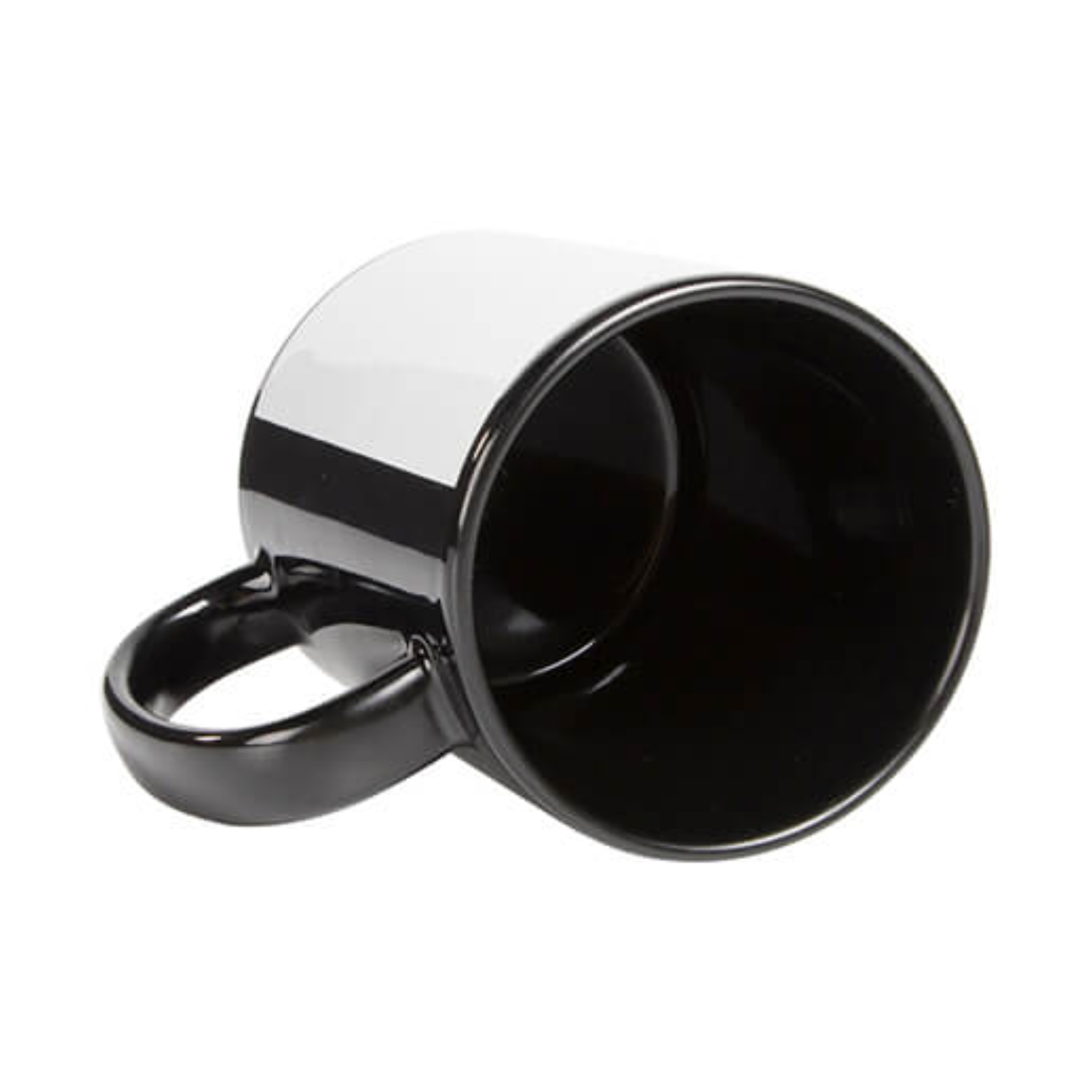 Taza de Cerámica con Ventana "Grande" | Negra | 11oz