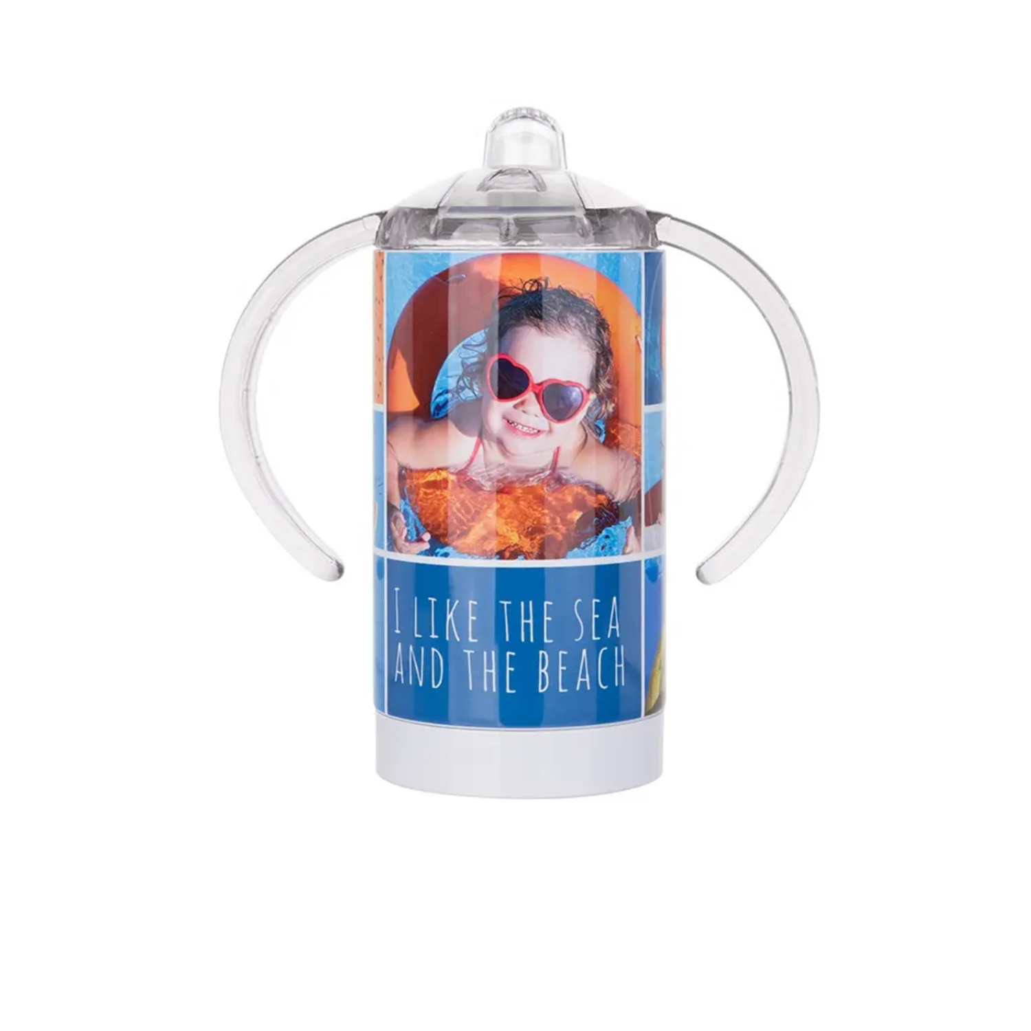 Vaso de Acero Inoxidable | Antiderrame para niños | 13 oz | Blanco