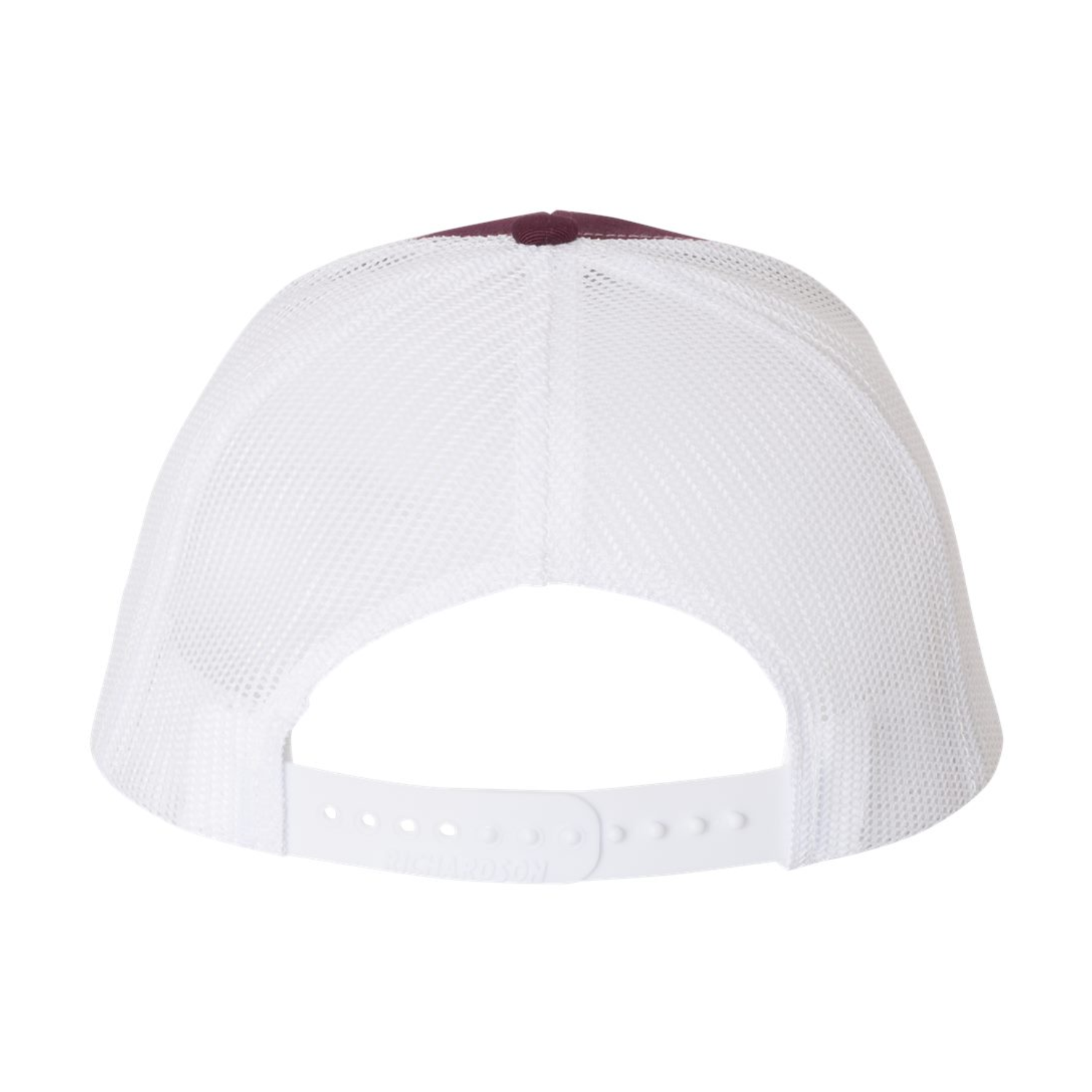 Richardson 112 | Adjustable Snapback Trucker Cap | Maroon/ White