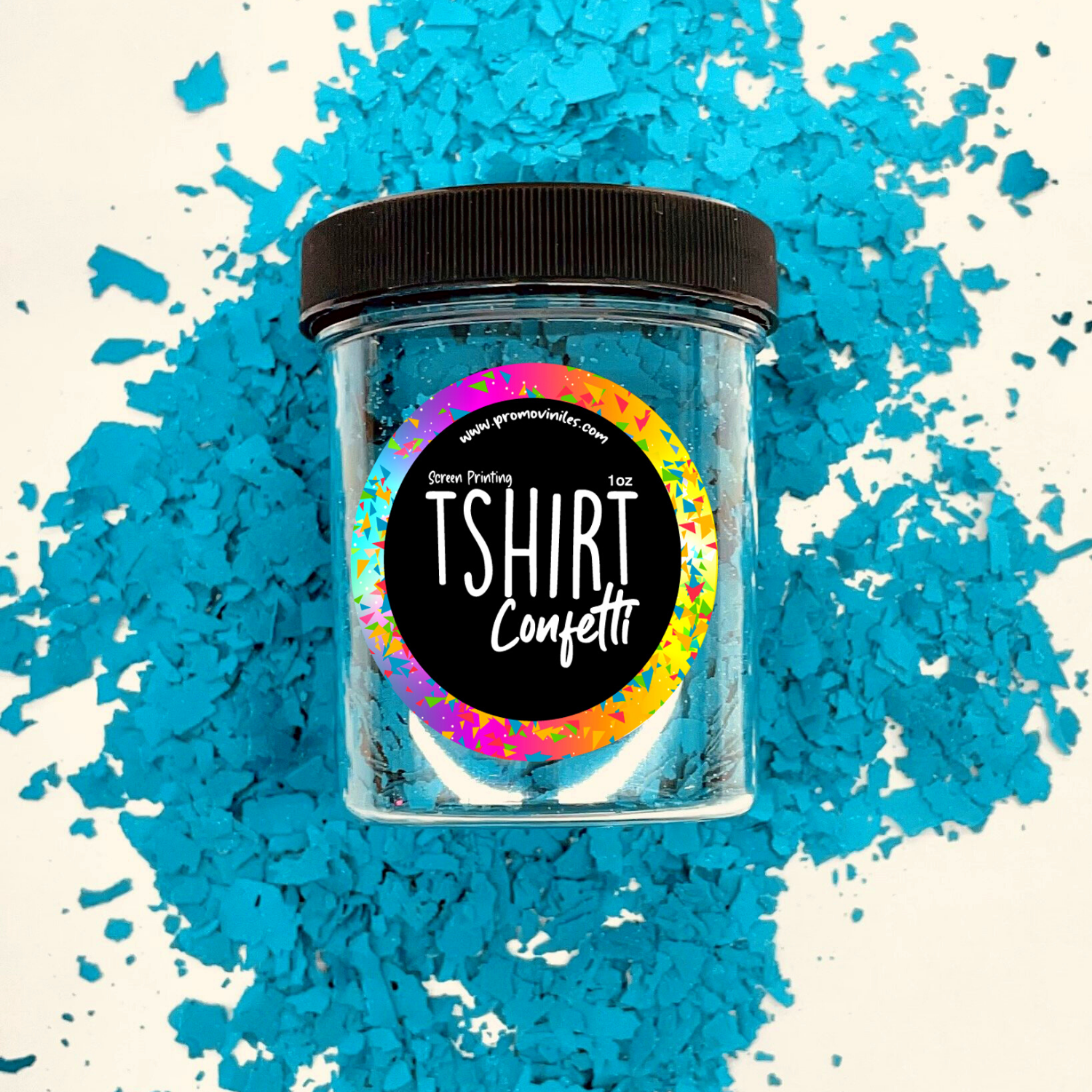 Screen Print Confetti | Teal