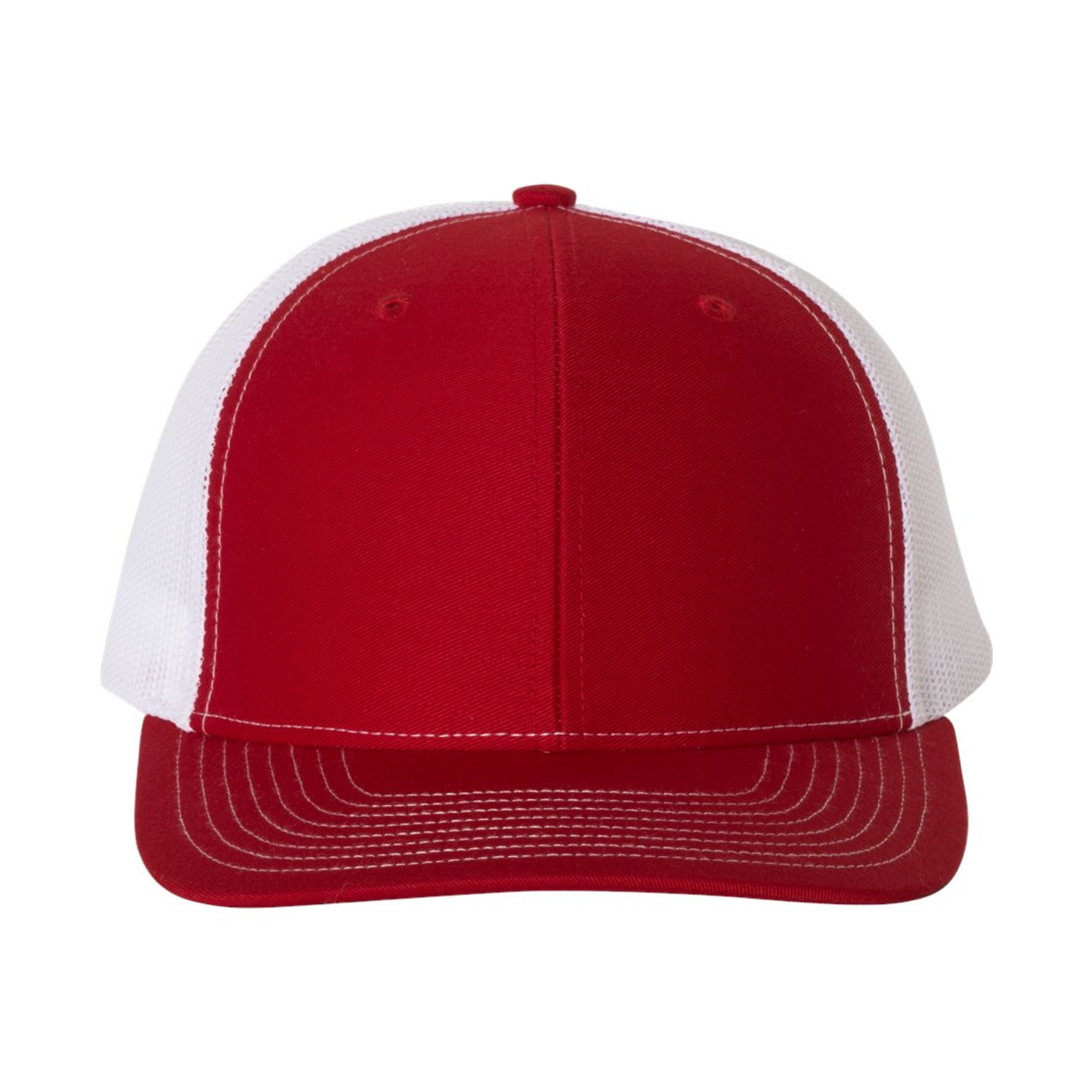 Richardson 112 | Adjustable Snapback Trucker Cap | Red/ White