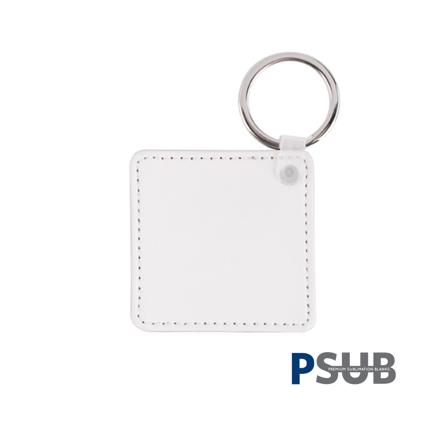 Llavero de Cuero Sintético | Cuadrado