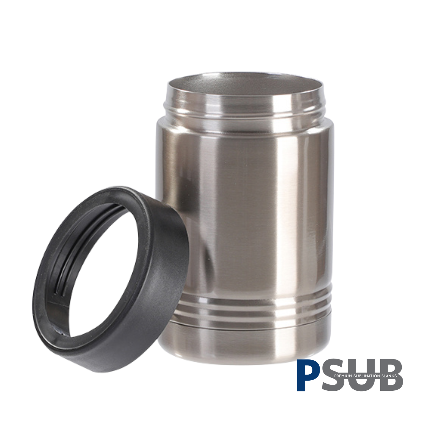 Portalatas de Acero Inoxidable | Silver | 12 oz