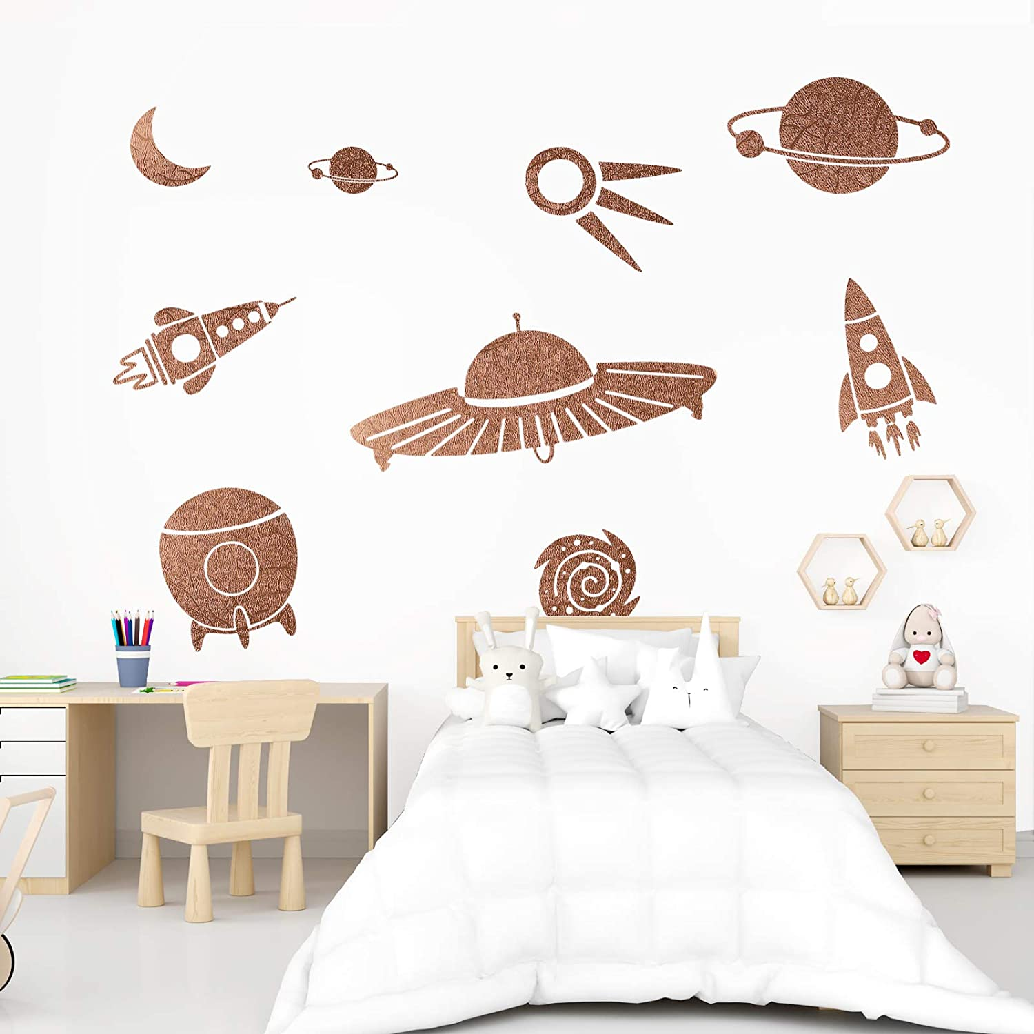 Vinil Adhesivo | Permanente | Texture Rose Gold | Ancho 12"