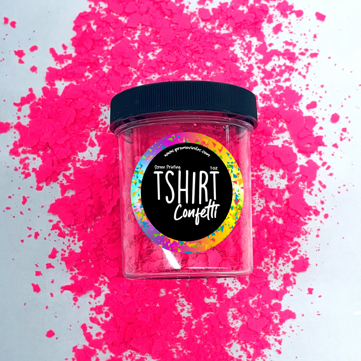 Screen Print Confetti | Hot Pink