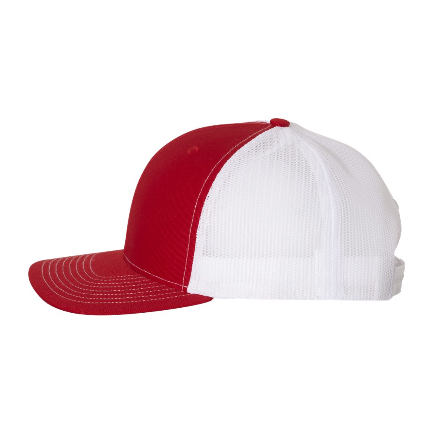 Richardson 112 | Adjustable Snapback Trucker Cap | Red/ White