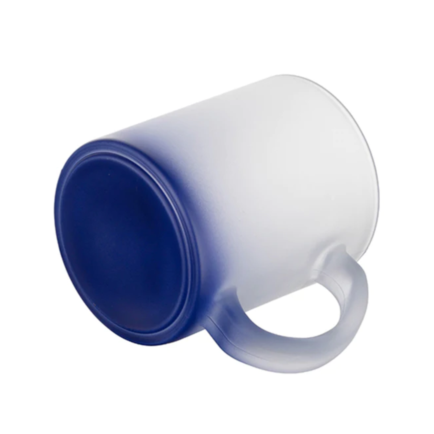 Taza de Vidrio | Frosted con degradé azul | 11 oz