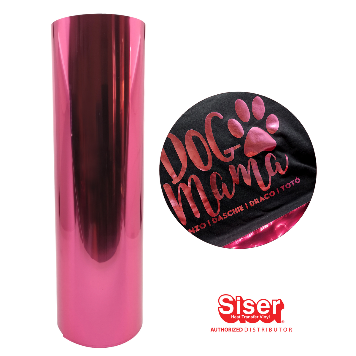 Siser - Siser Metal® Vinil Textil Térmico | Rosado | Tiger Lily | Ancho 20" - Promo Viniles Panamá