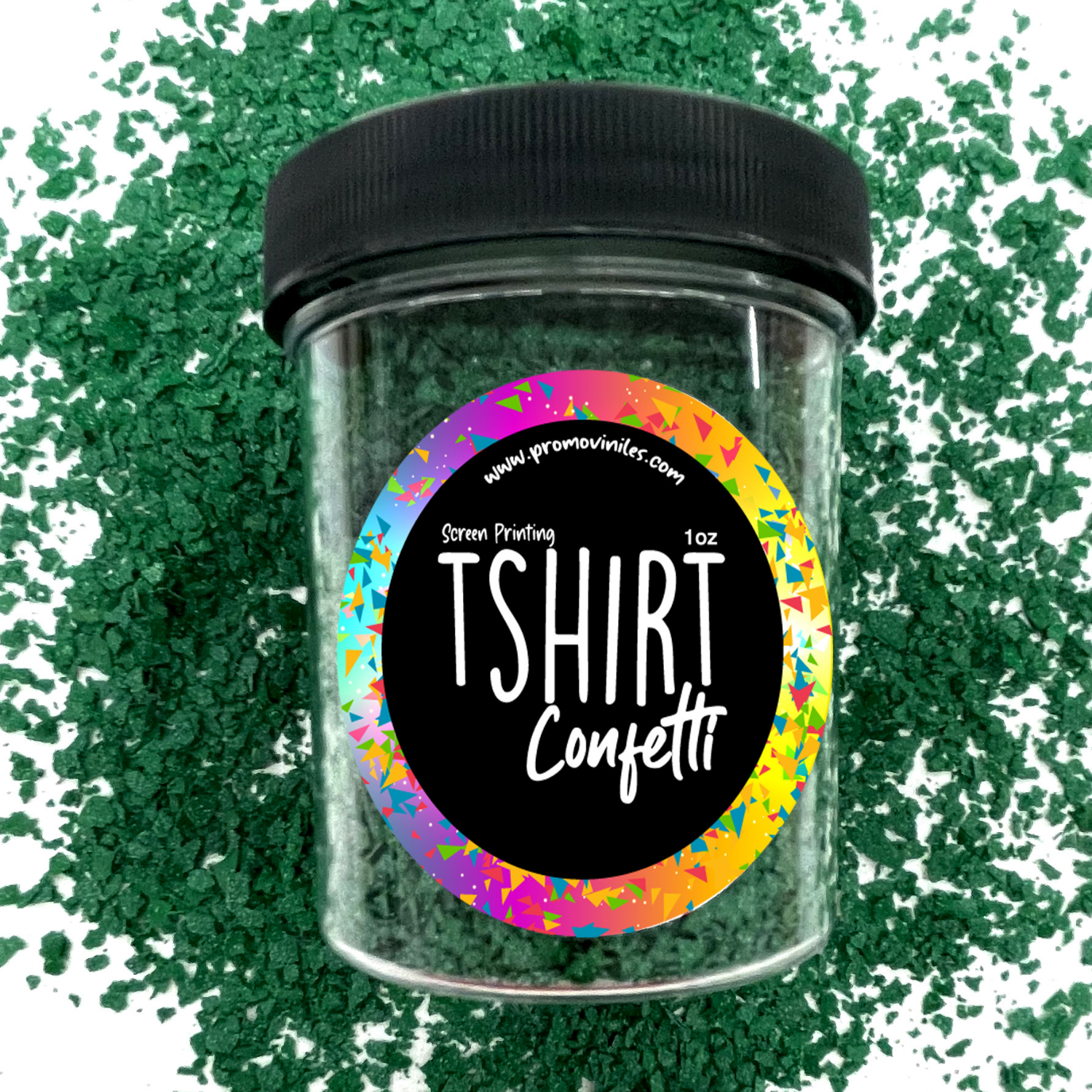 Screen Print Confetti | Kelly Green