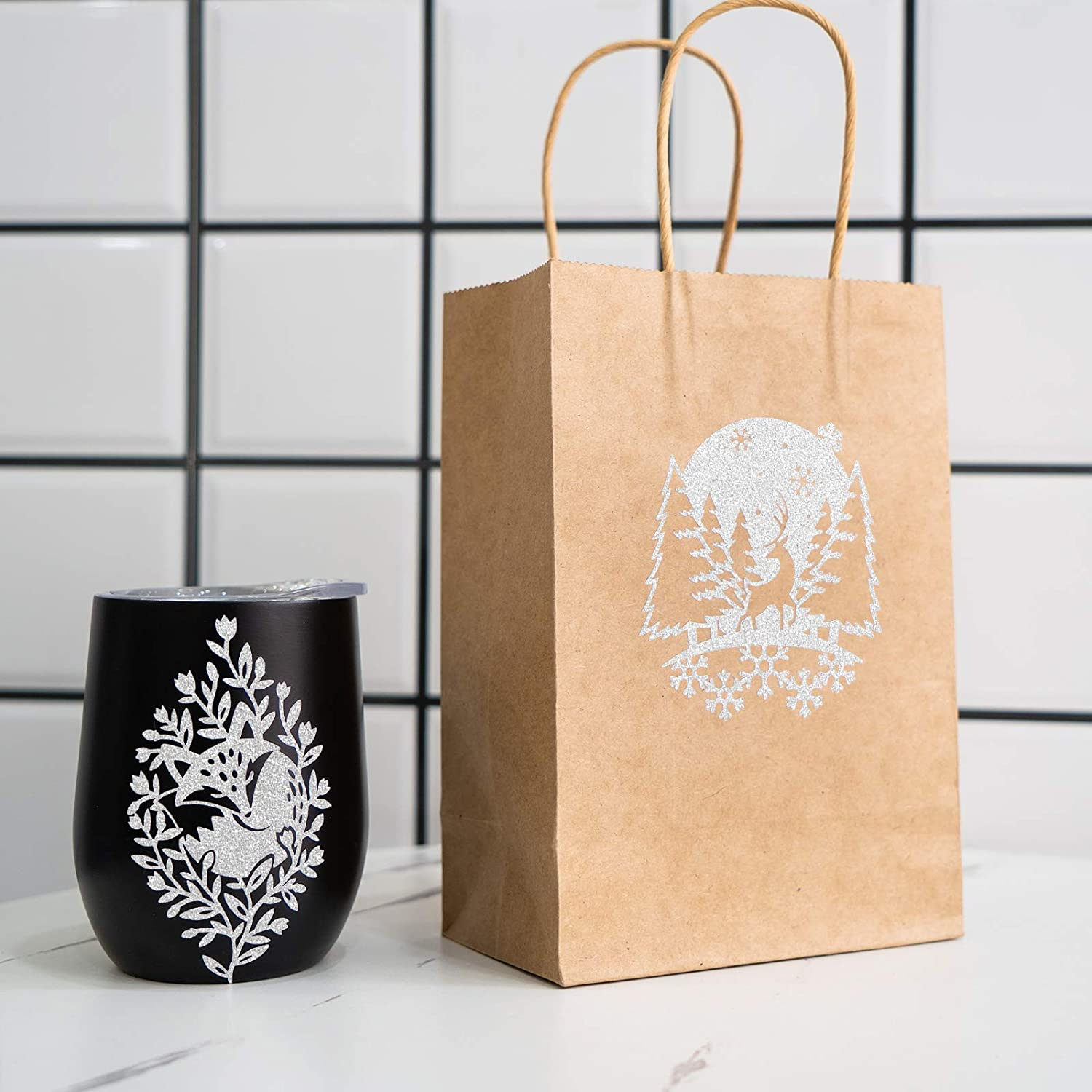 Vinil Adhesivo | Permanente | Galaxy Glitter Silver | Ancho 12"