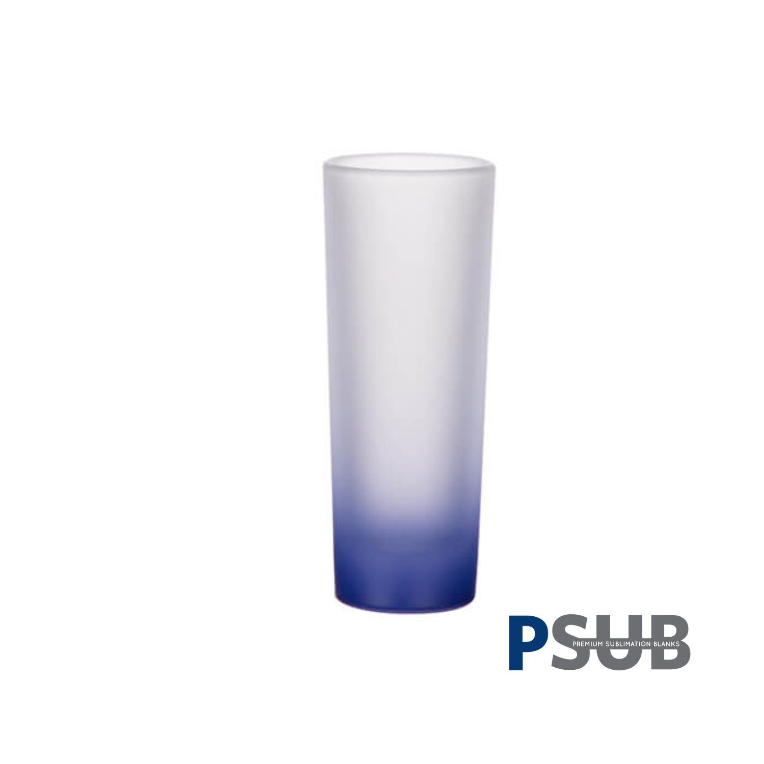 Vaso Shot Tequilero | Frosted con degradé azul | 3 oz