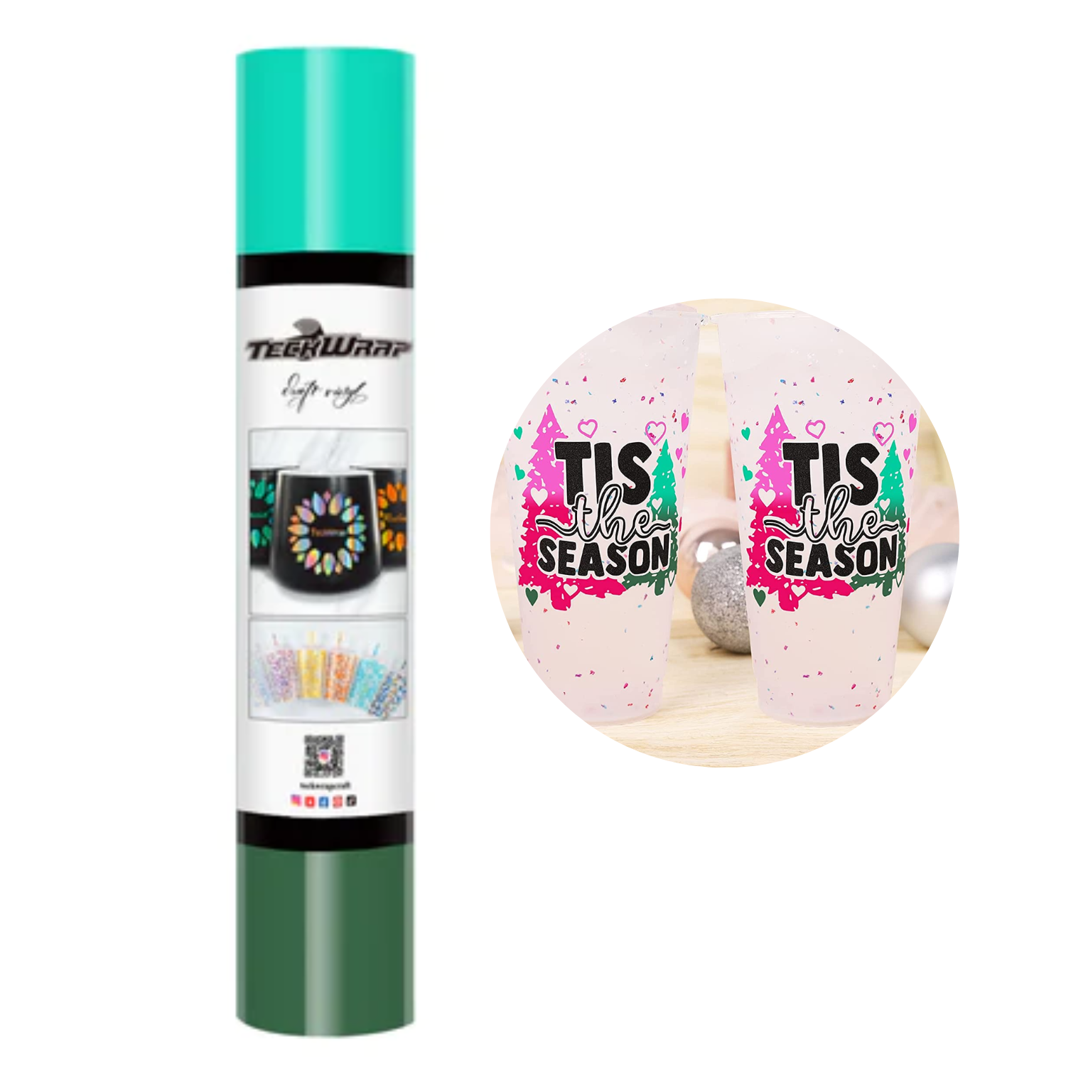 Vinil Adhesivo | Permanente | Aqua to Dark Green | Frío