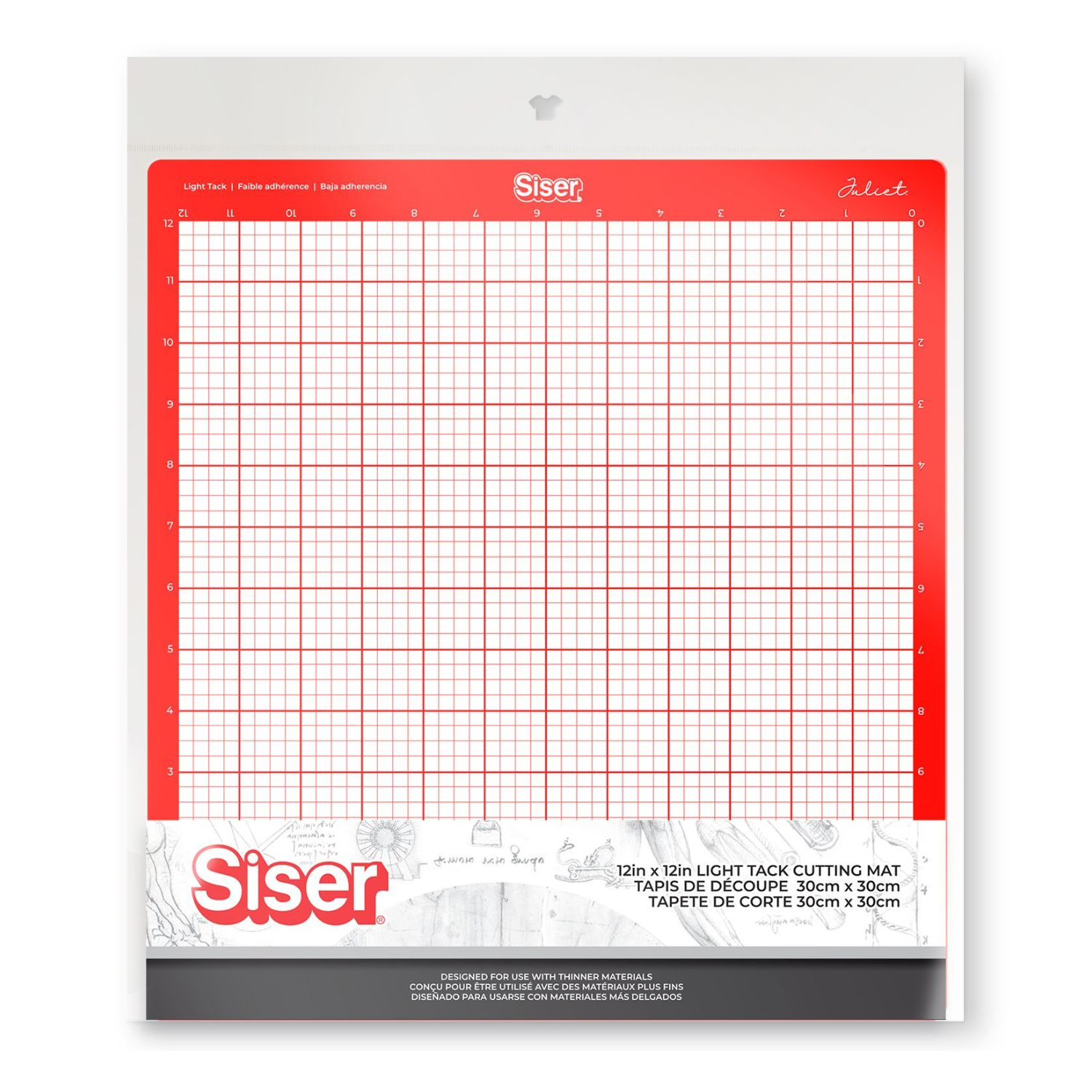 Siser Juliet™ | Tapete 12”x12” | Baja Adherencia | Light Tack