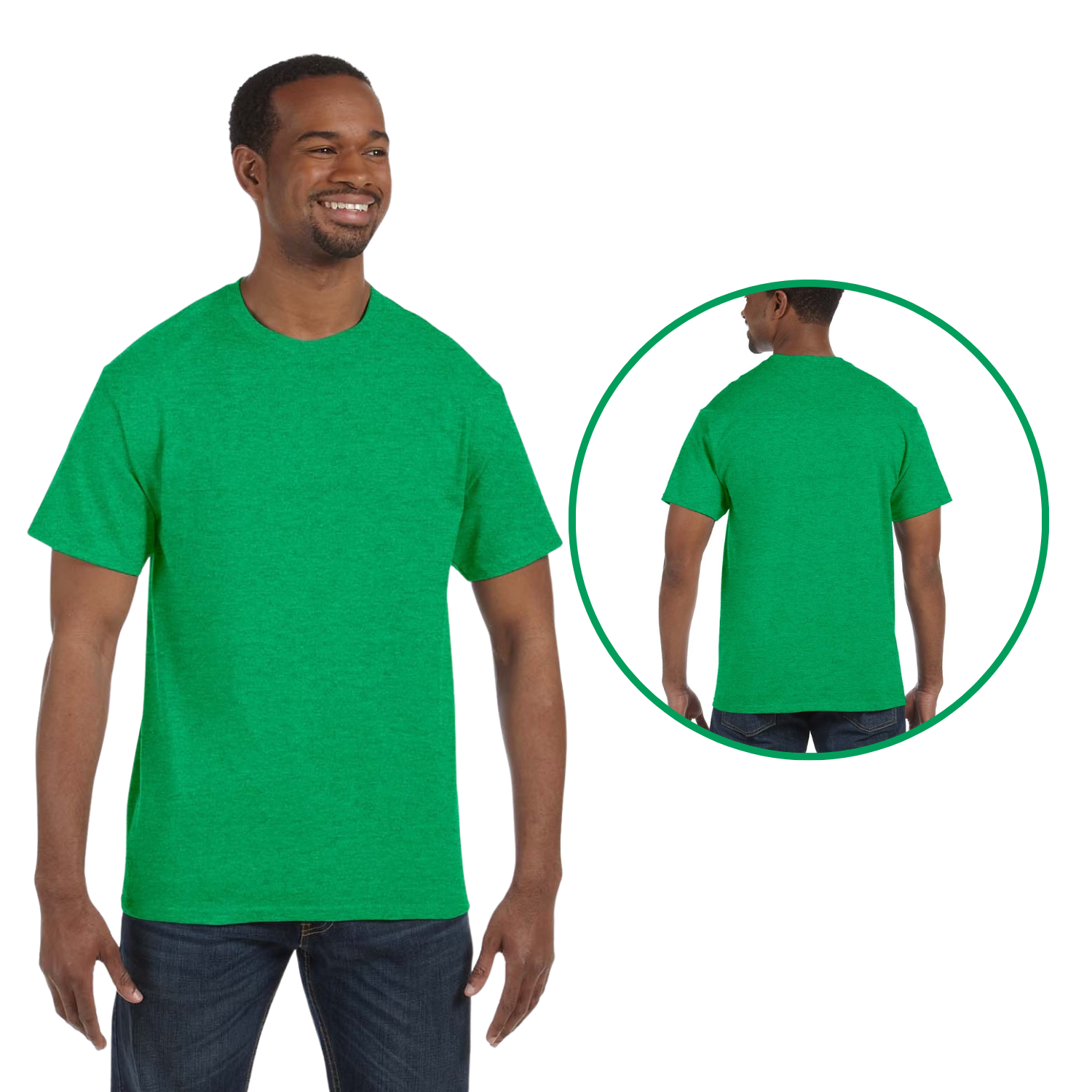 Gildan Heavy Cotton 5000 | Cuello Redondo | Antique Irish Green