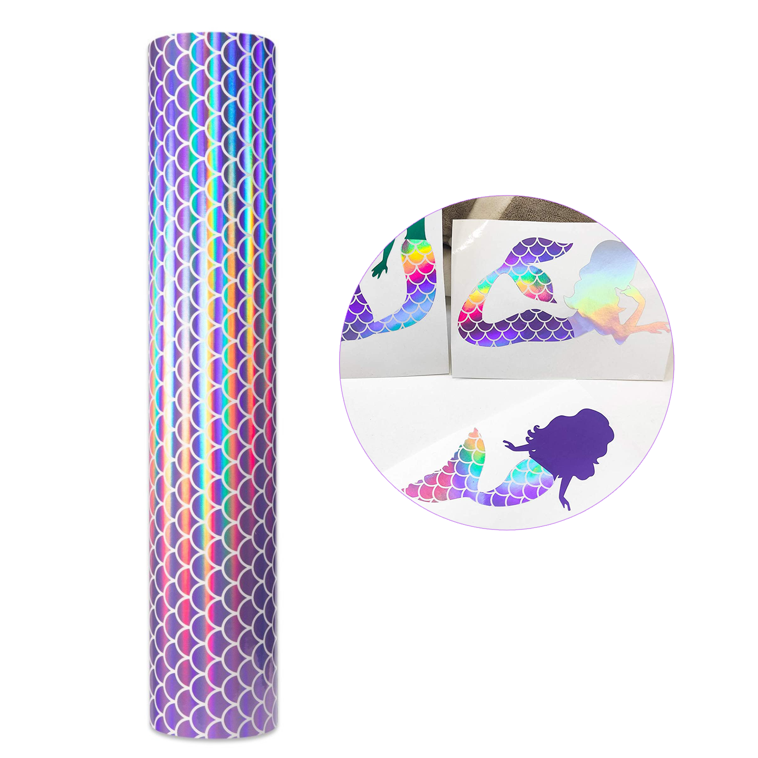 Vinil Adhesivo | Mermaid Light Purple | Ancho 12"