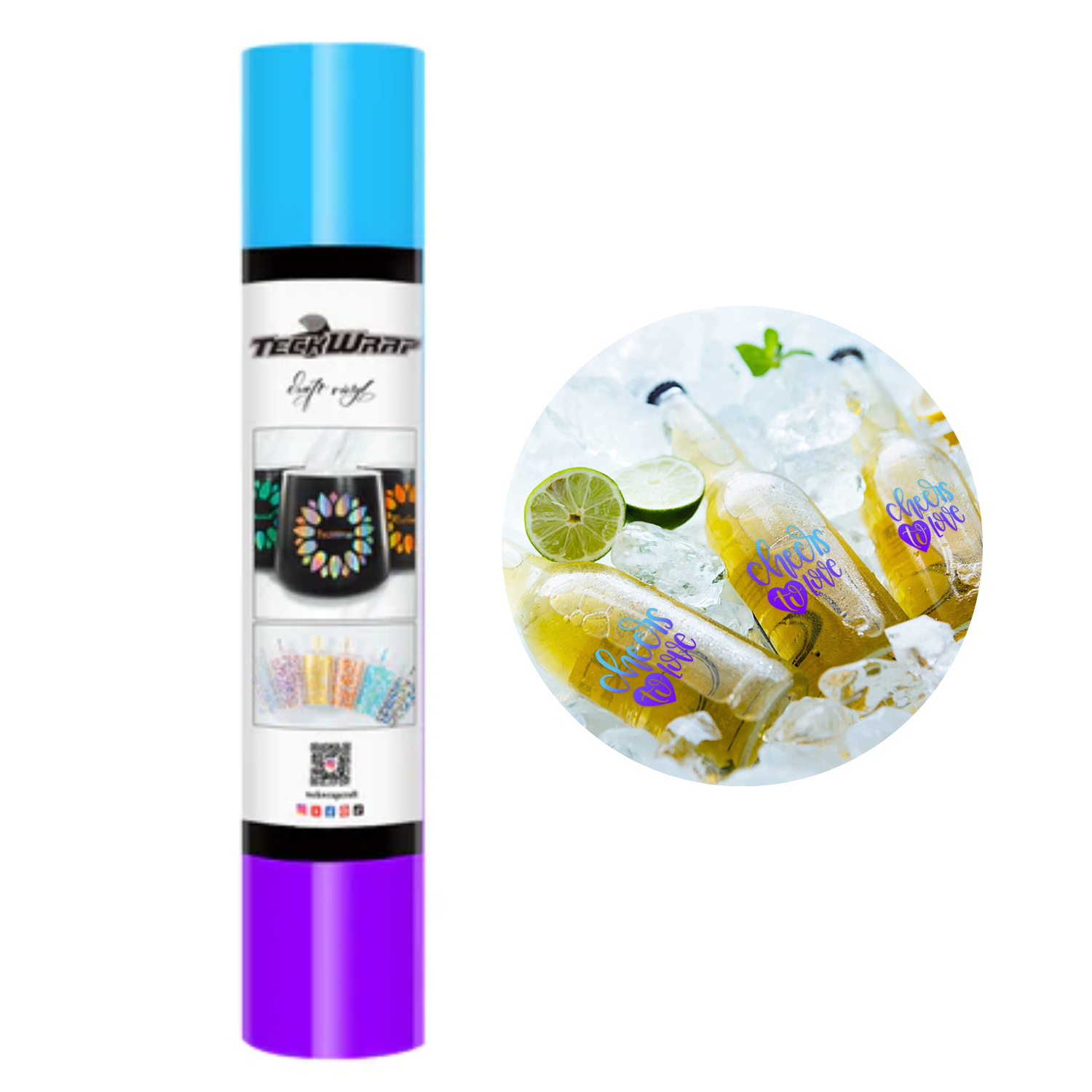 Vinil Adhesivo | Permanente | Blue to Purple | Frío