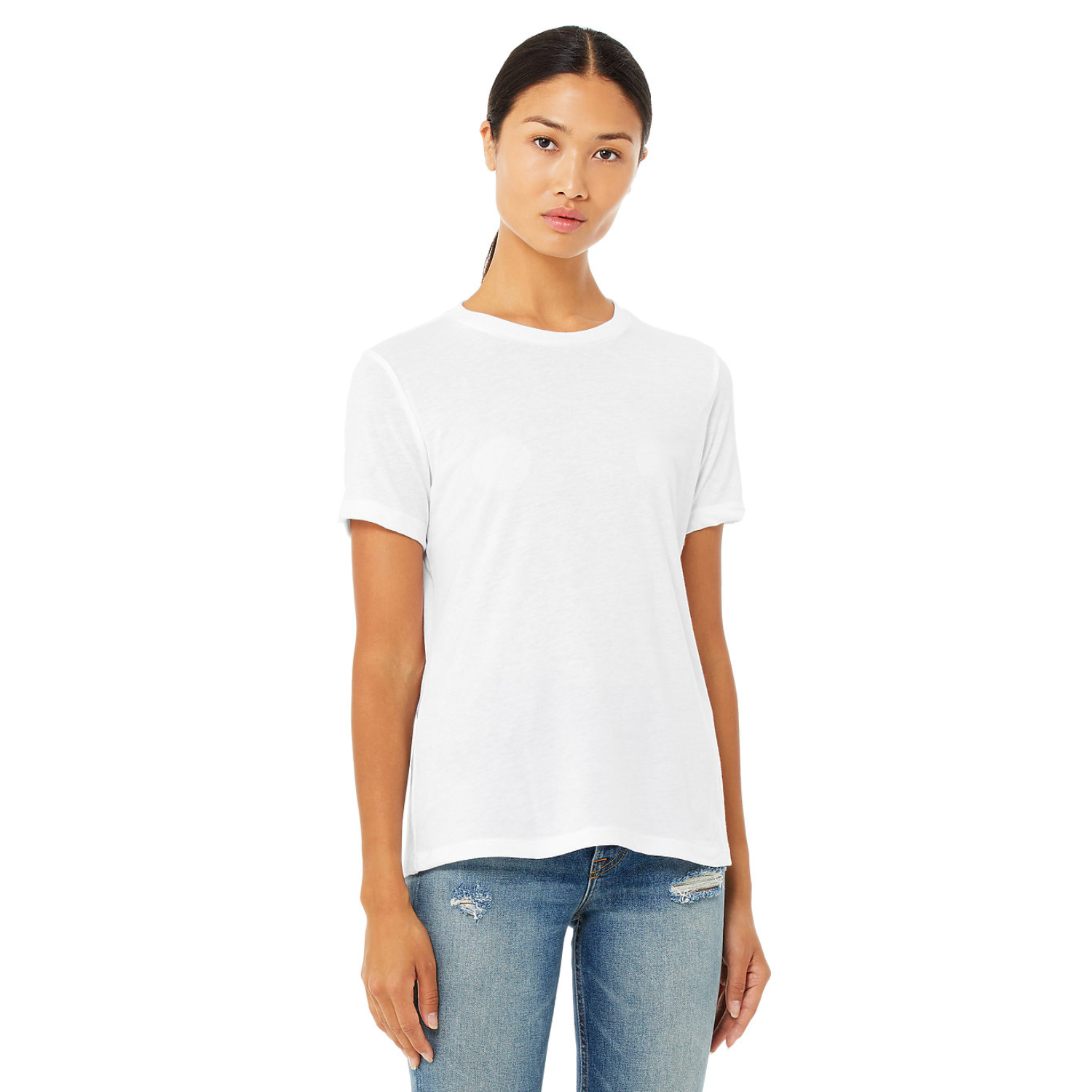 Bella Canvas 6400CVC | Women Relaxed Fit | Blanco