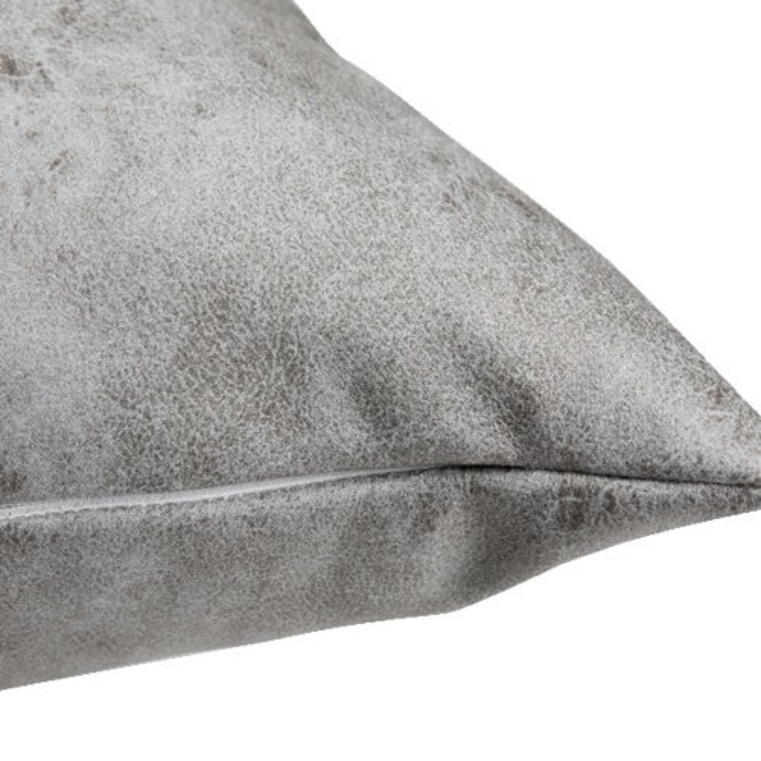 Funda de Almohada | Cuerina Suave | Gris Oscuro | 40x40 cm