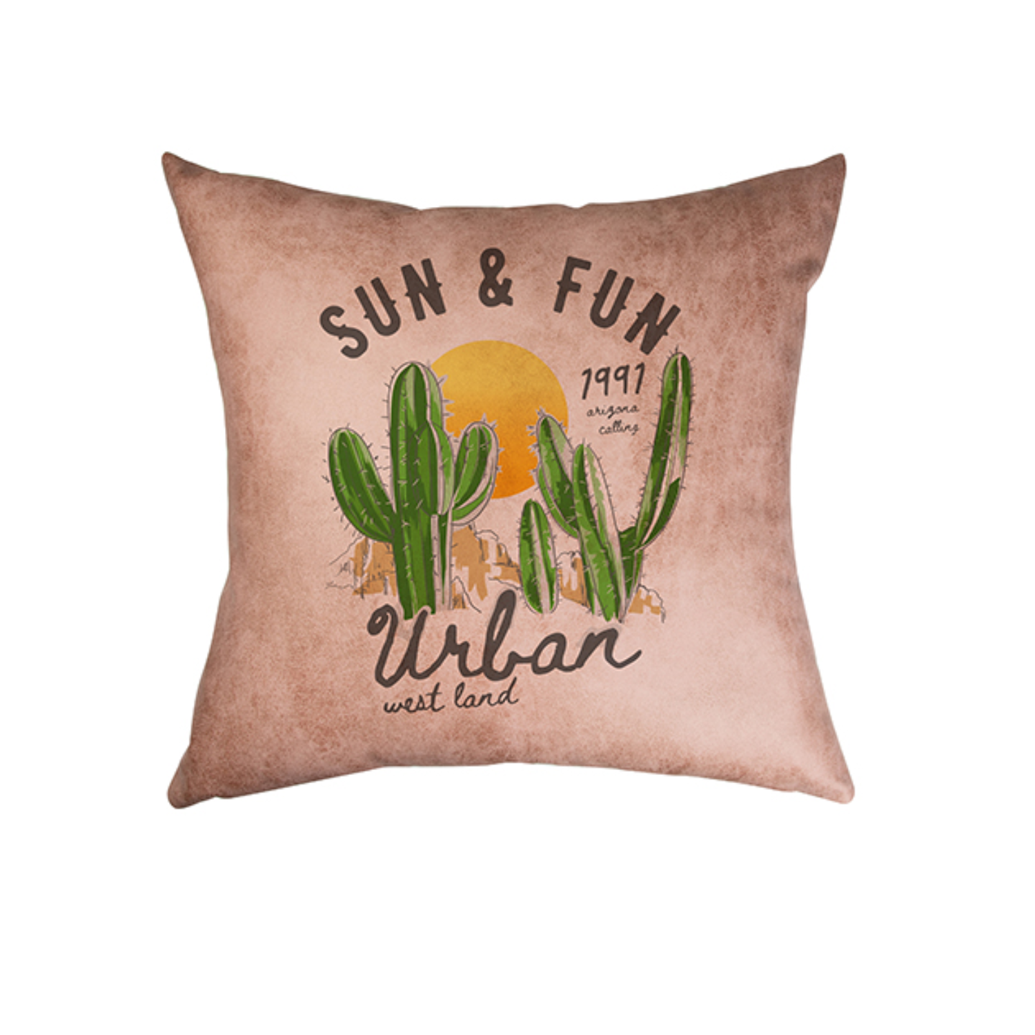 Funda de Almohada | Cuerina Suave | Rojiza | 40x40 cm
