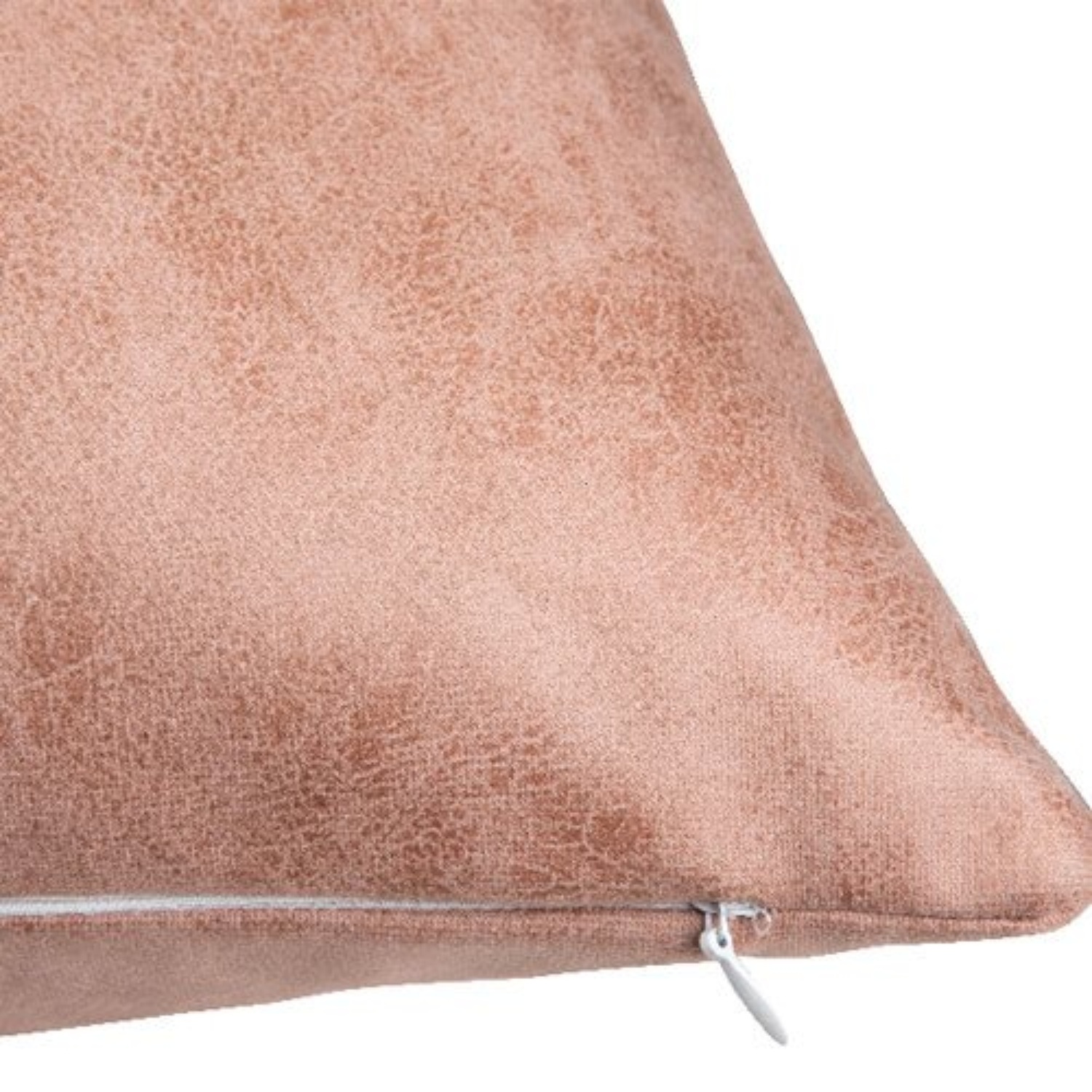 Funda de Almohada | Cuerina Suave | Rojiza | 40x40 cm