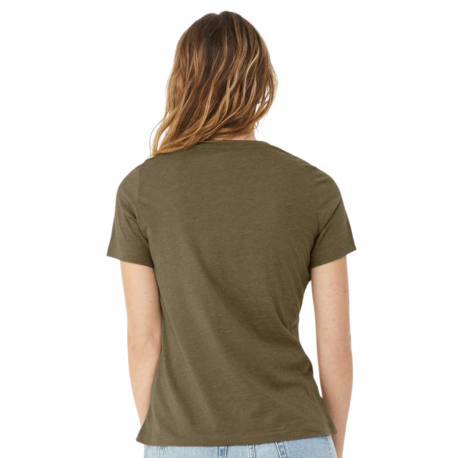Bella Canvas 6400CVC | Women Relaxed Fit | Heather Olive