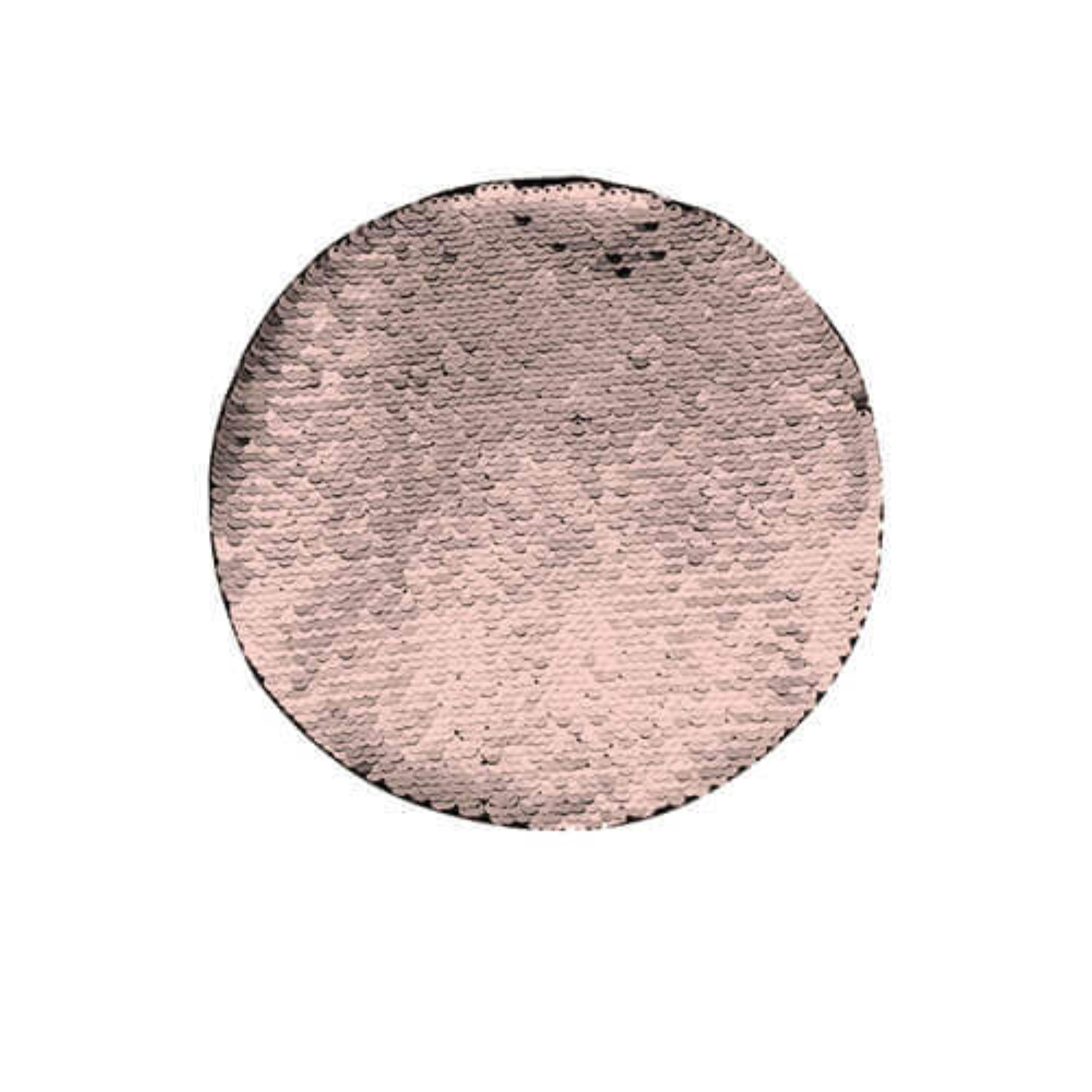 Parche de Lentejuelas | Redondo | Champagne con Blanco | 19cm