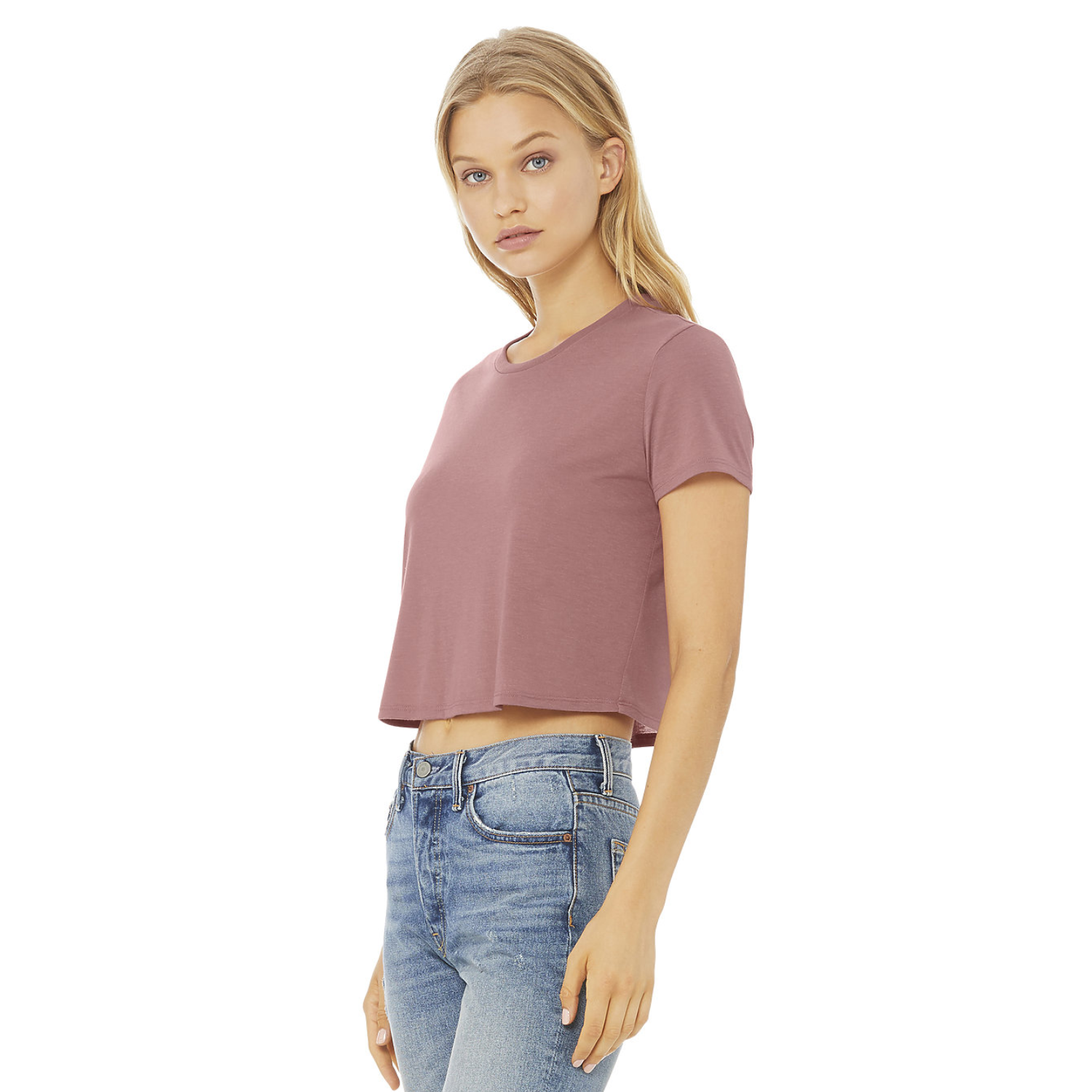 Bella Canvas 8882 | Flowy CropTee | Mauve