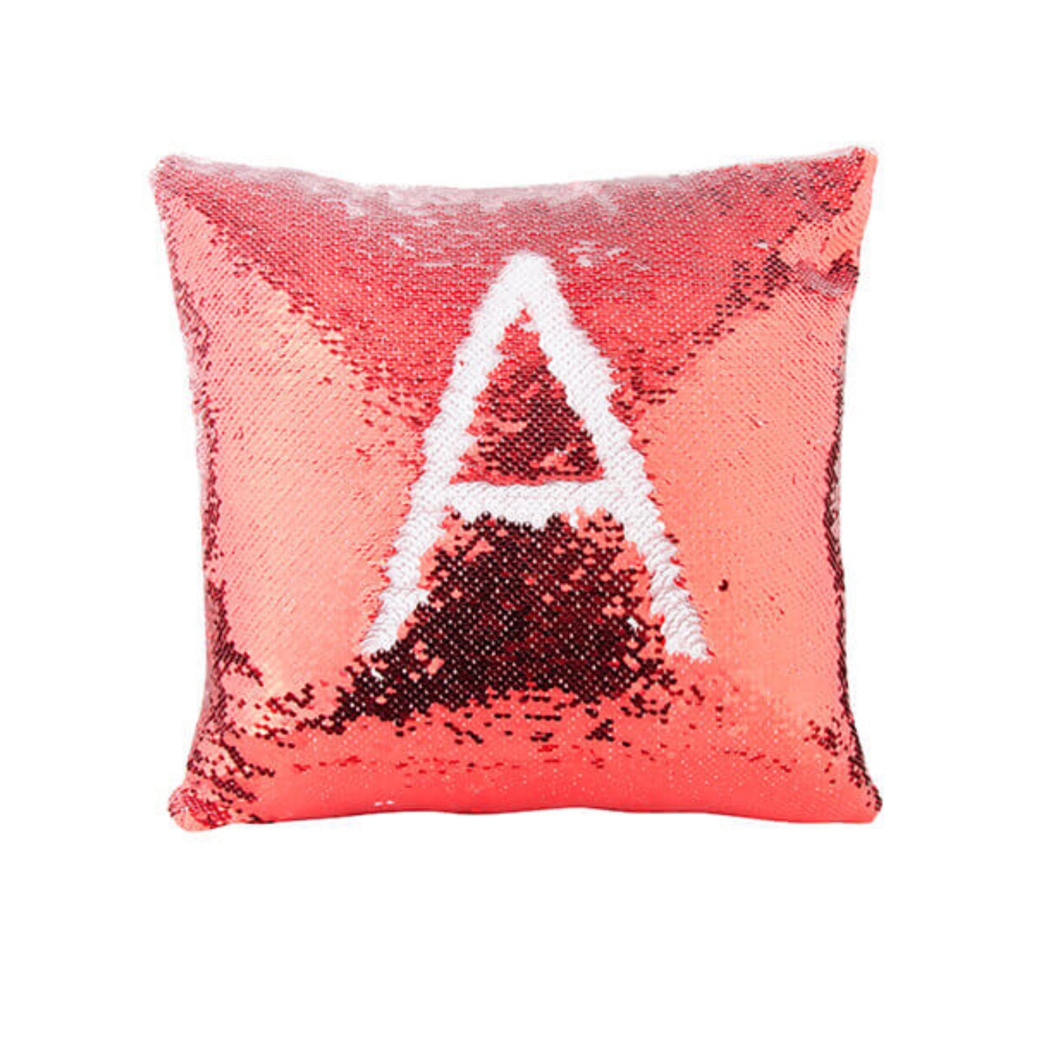 Funda de Almohada | Lentejuela | Roja con Blanco | 40x40 cm