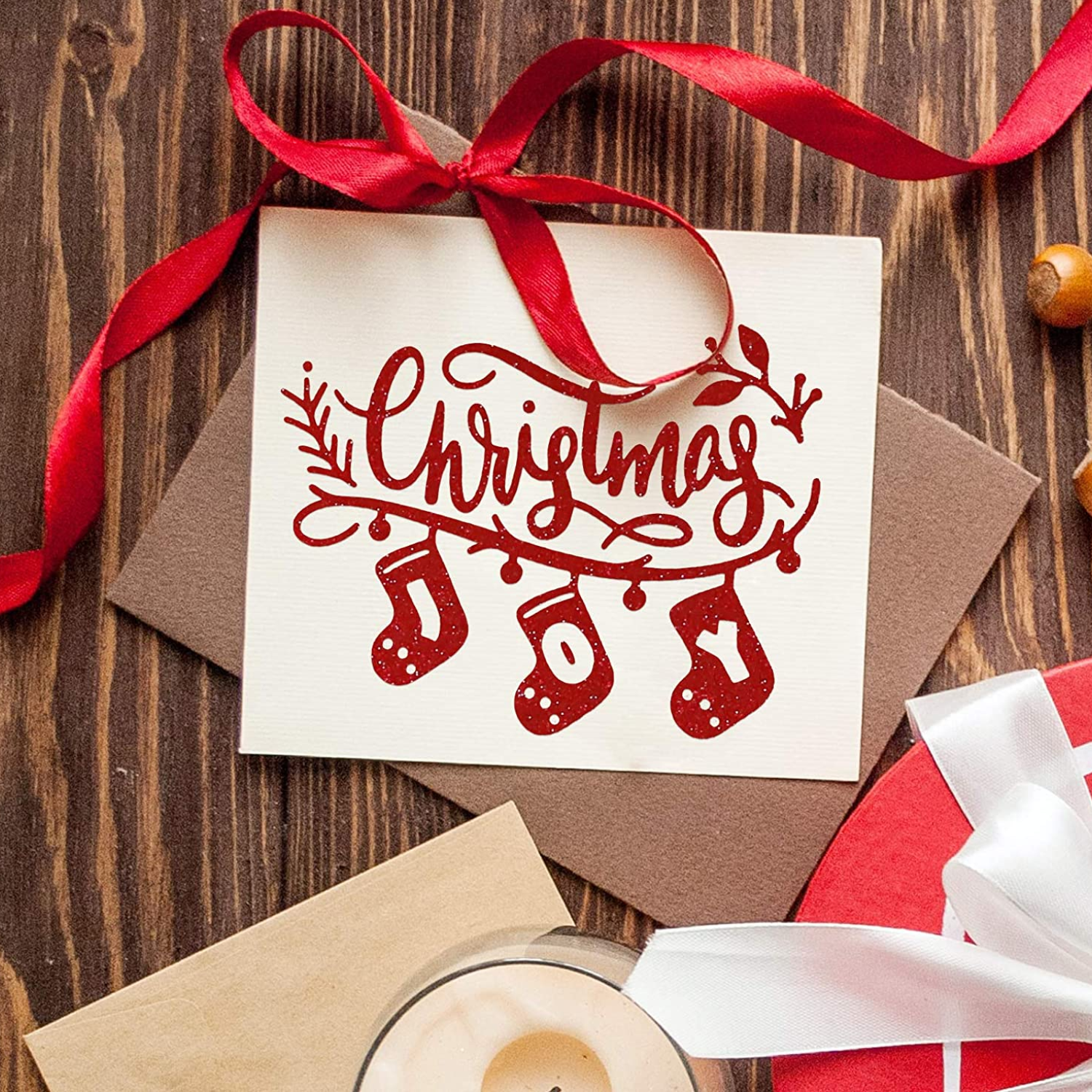 Vinil Adhesivo | Teckwrap | Galaxy Glitter Red | Ancho 12"