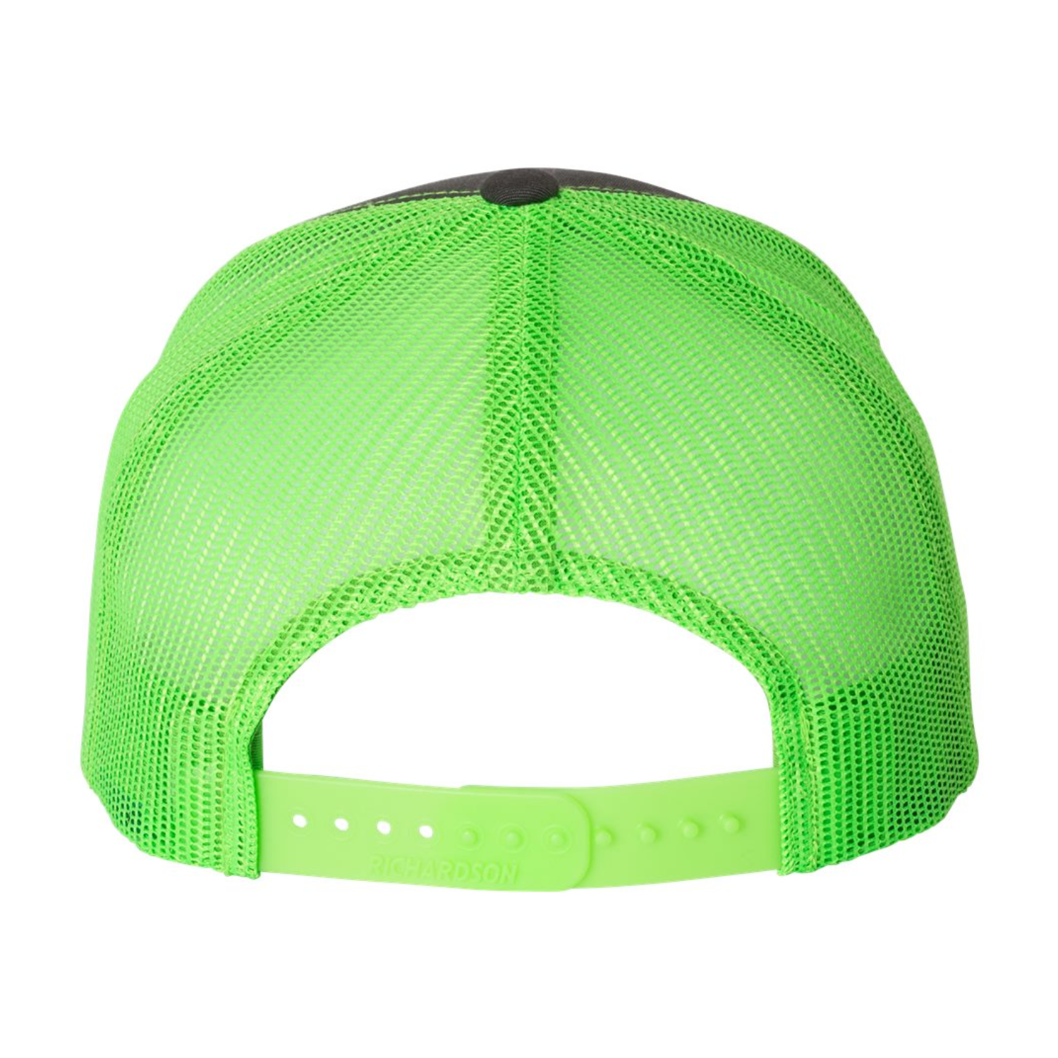 Richardson 112 | Adjustable Snapback Trucker Cap | Charcoal/ Neon Green