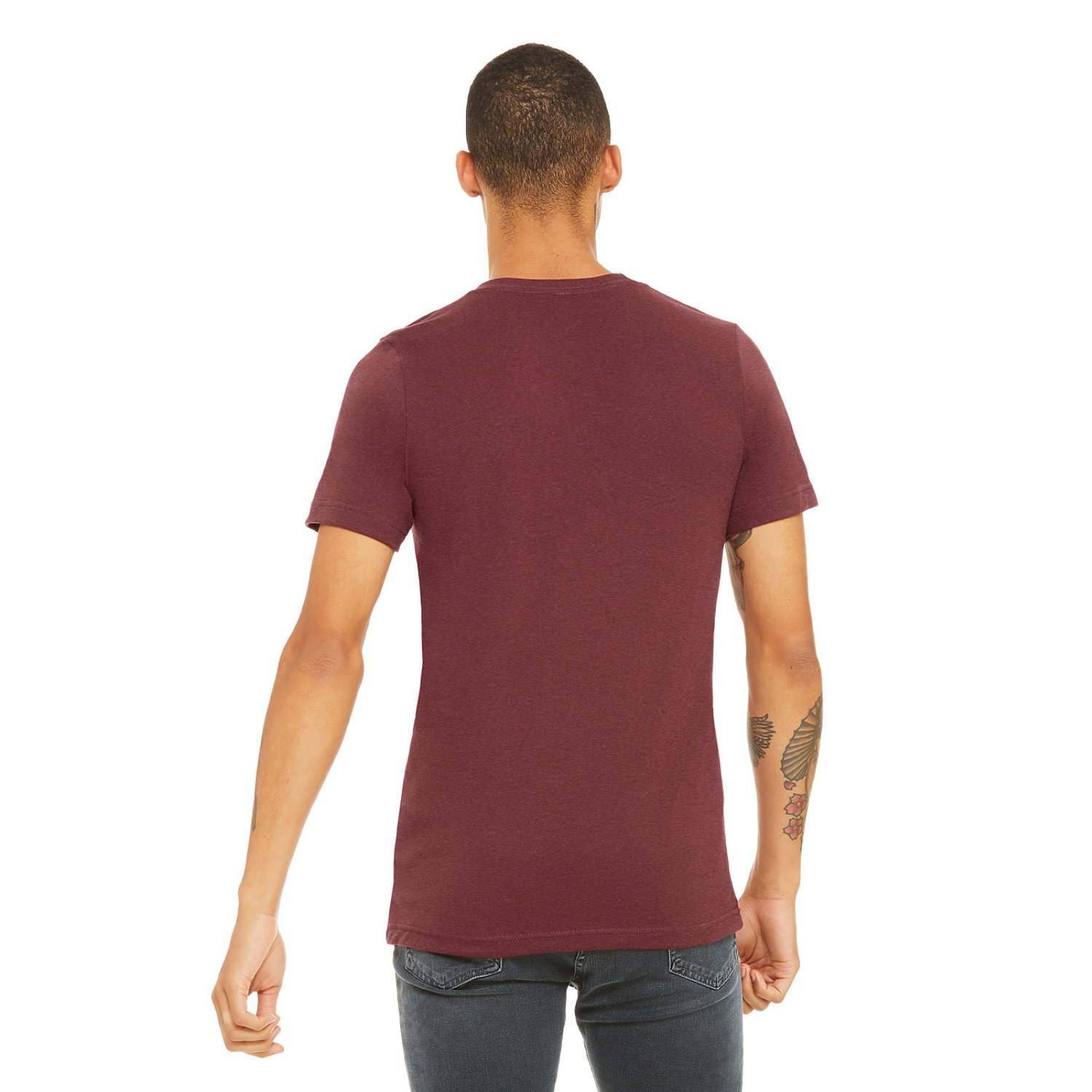 Bella Canvas 3001CVC | Heather Cardinal | UNISEX