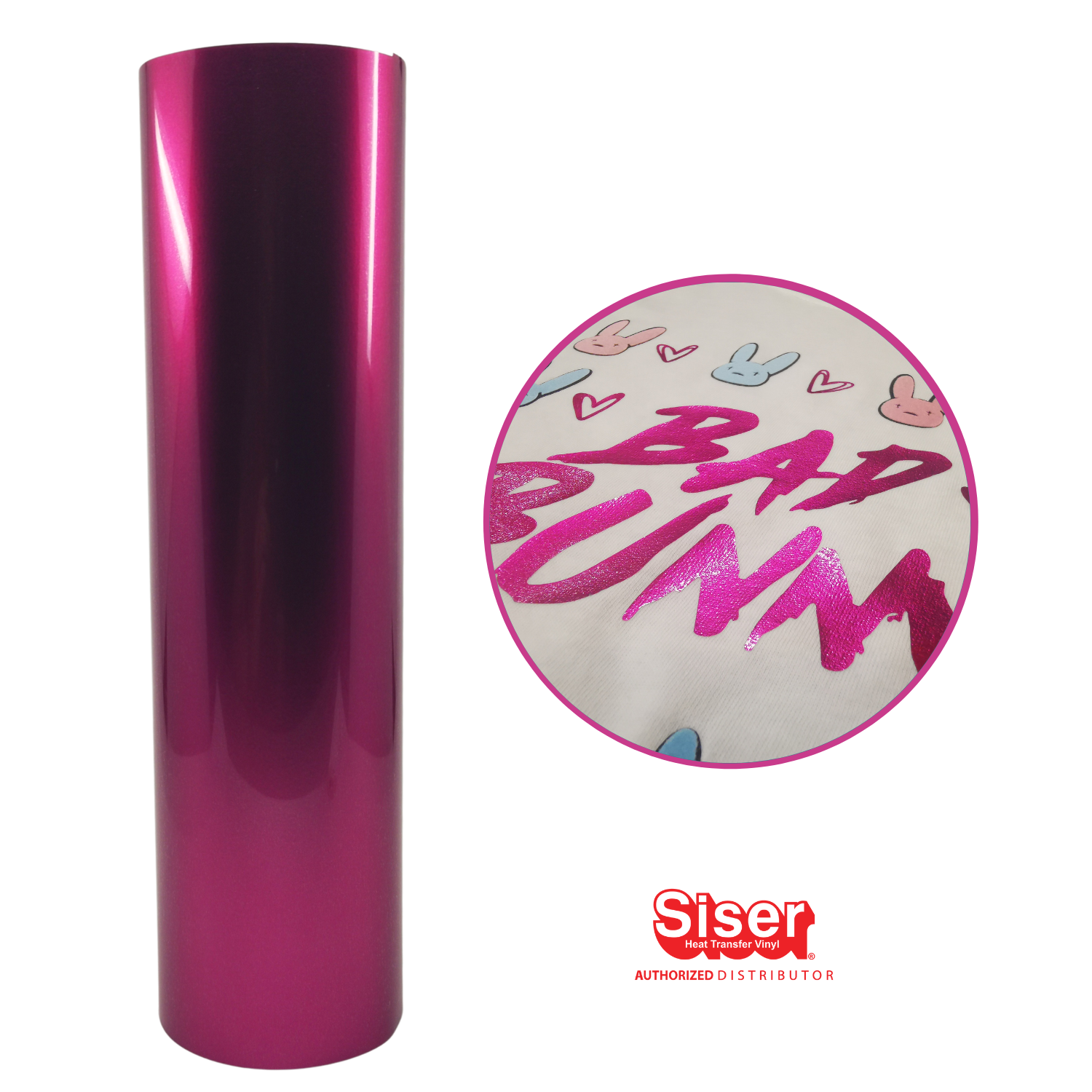 Siser EasyWeed Electric Vinil Textil Térmico | Cereza | Cherry | Ancho 12"