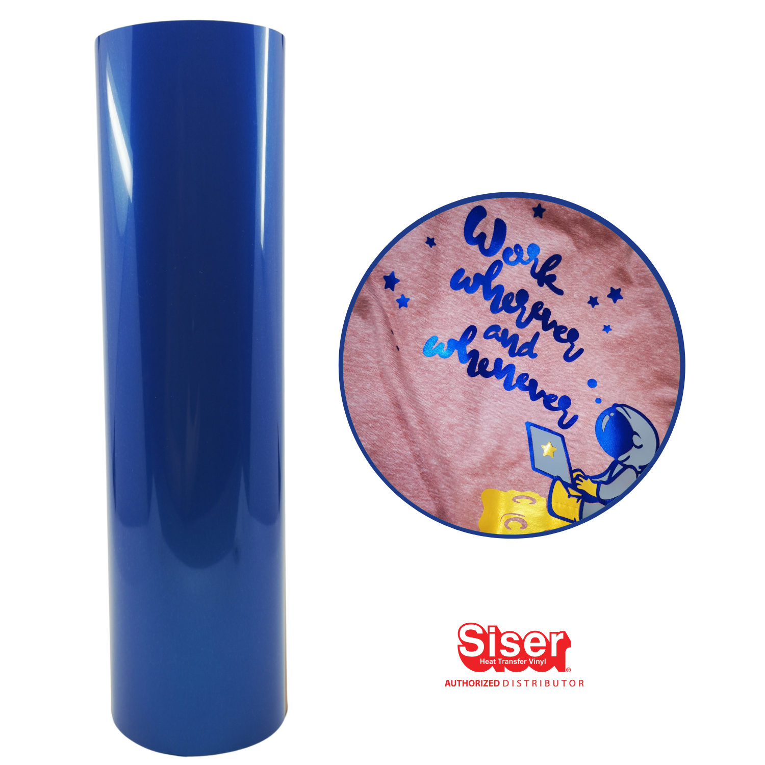 Siser EasyWeed Electric Vinil Textil Térmico | Azul | Blue | Ancho 12"