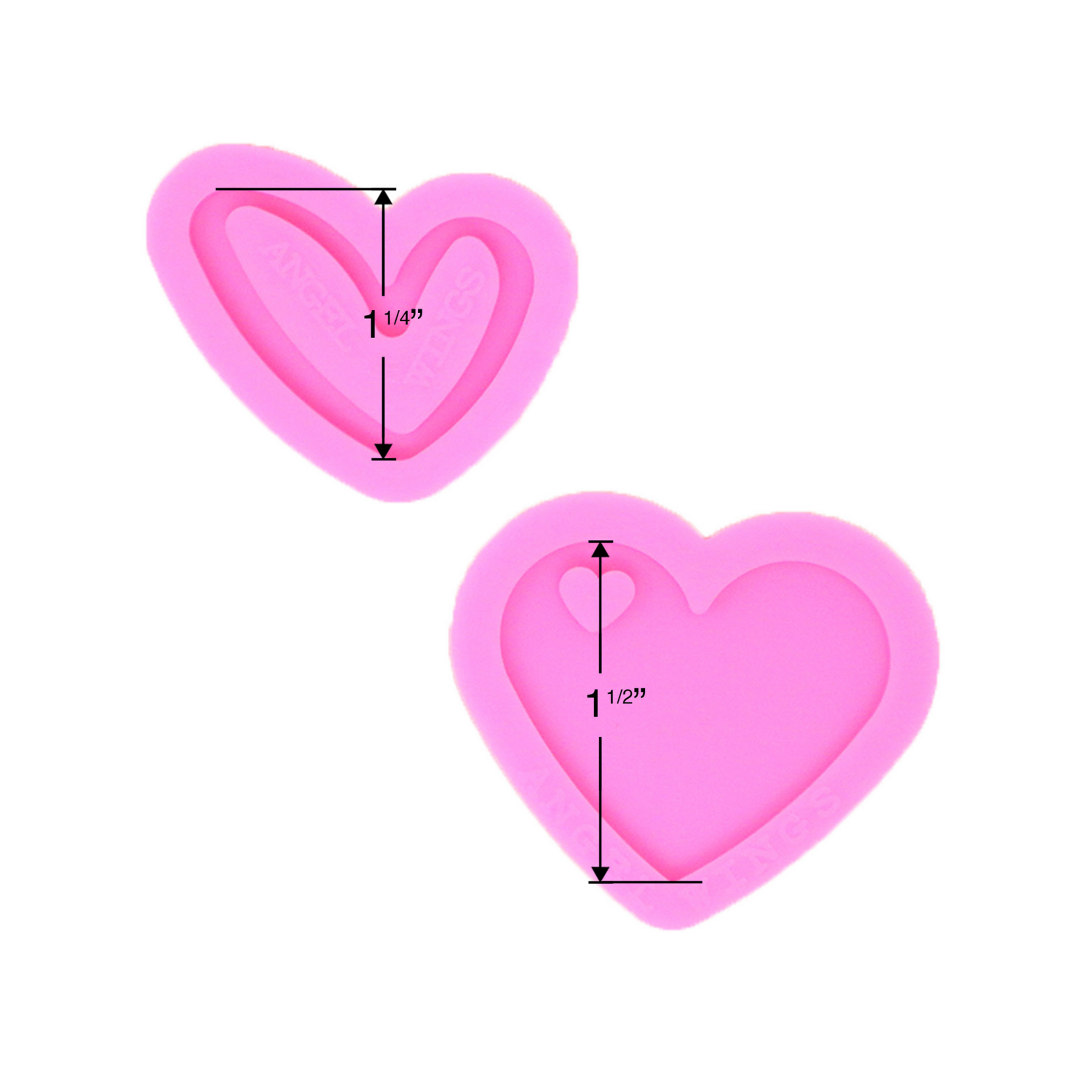 Molde para Resina | Heart Keychains | Llaveros de ❤