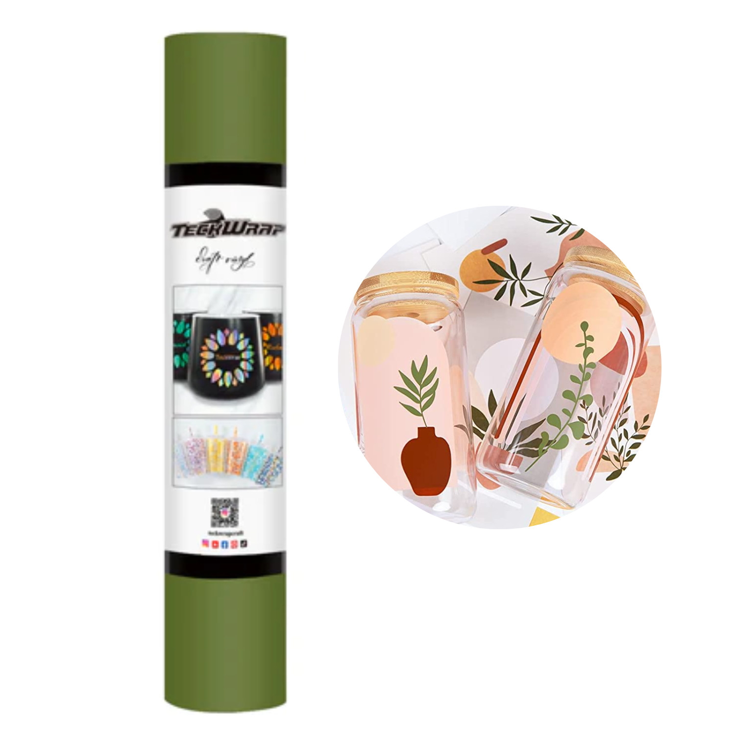 Vinil Adhesivo | Permanente | 001M Olive | Ancho 12"