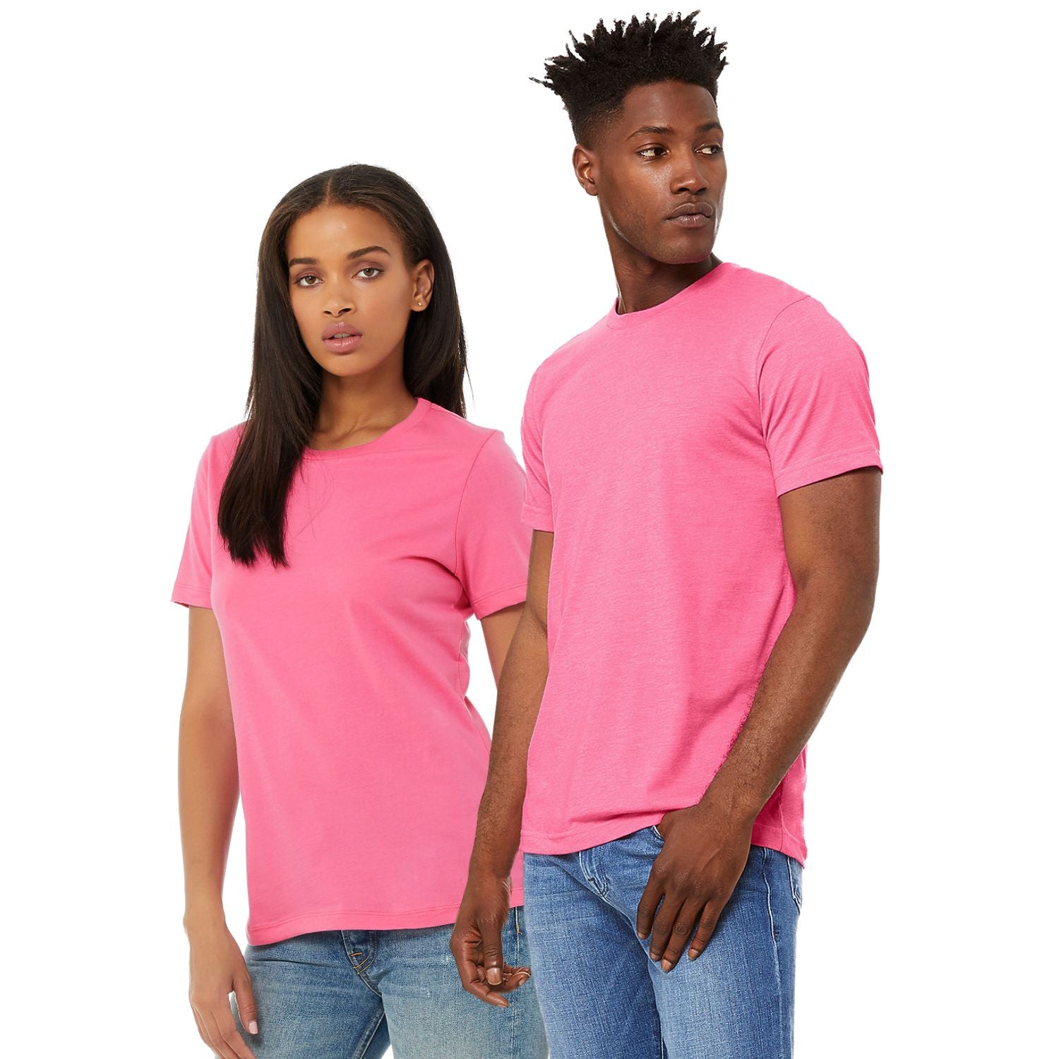 Bella Canvas 3001CVC | Heather Charity Pink | UNISEX