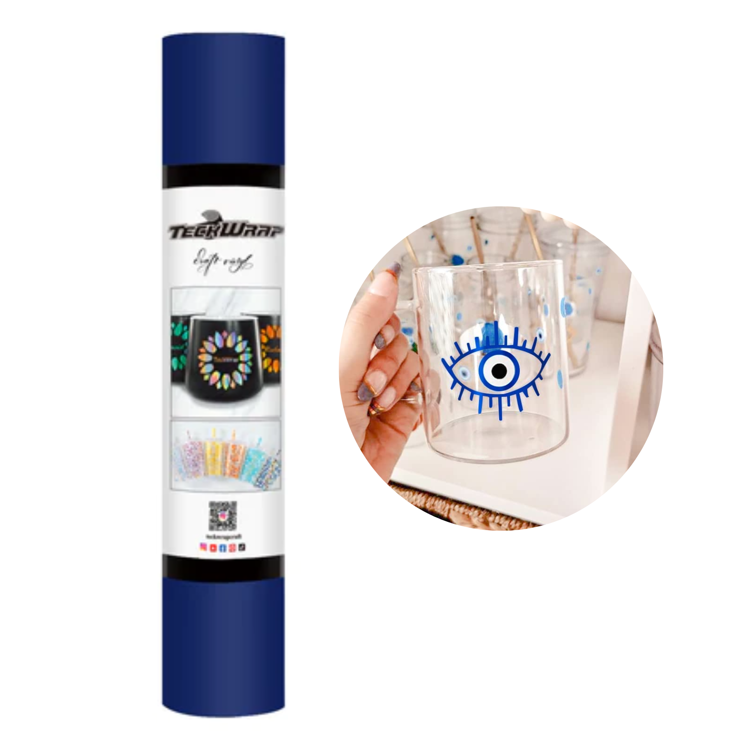 Vinil Adhesivo | Permanente | 001M Impact Blue | Ancho 12"