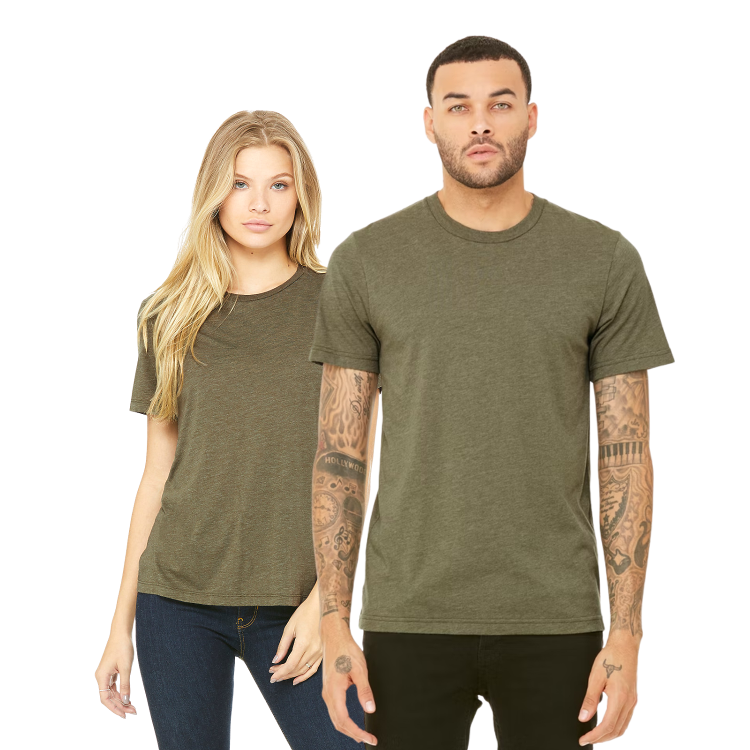 Bella Canvas 3001CVC | Heather Olive | UNISEX