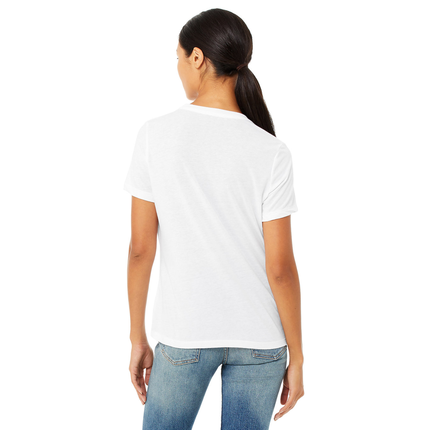 Bella Canvas 6400CVC | Women Relaxed Fit | Blanco