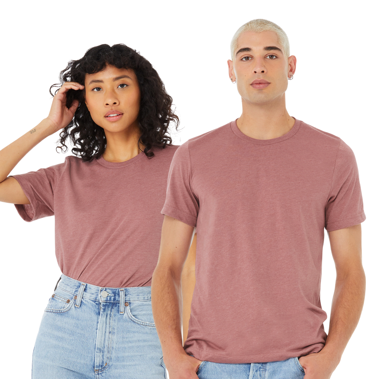 Bella Canvas 3001CVC | Heather Mauve | UNISEX