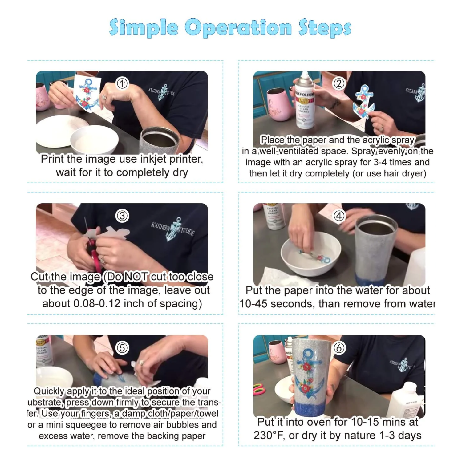 A-SUB | Waterslide Decal Paper | Inkjet | Clear