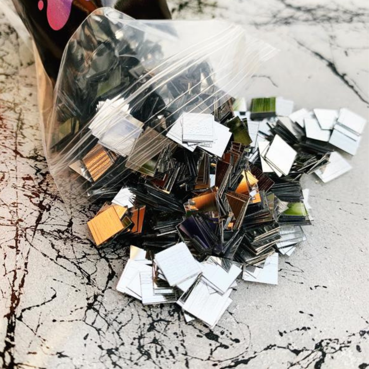 XLarge Square Glit | Silver